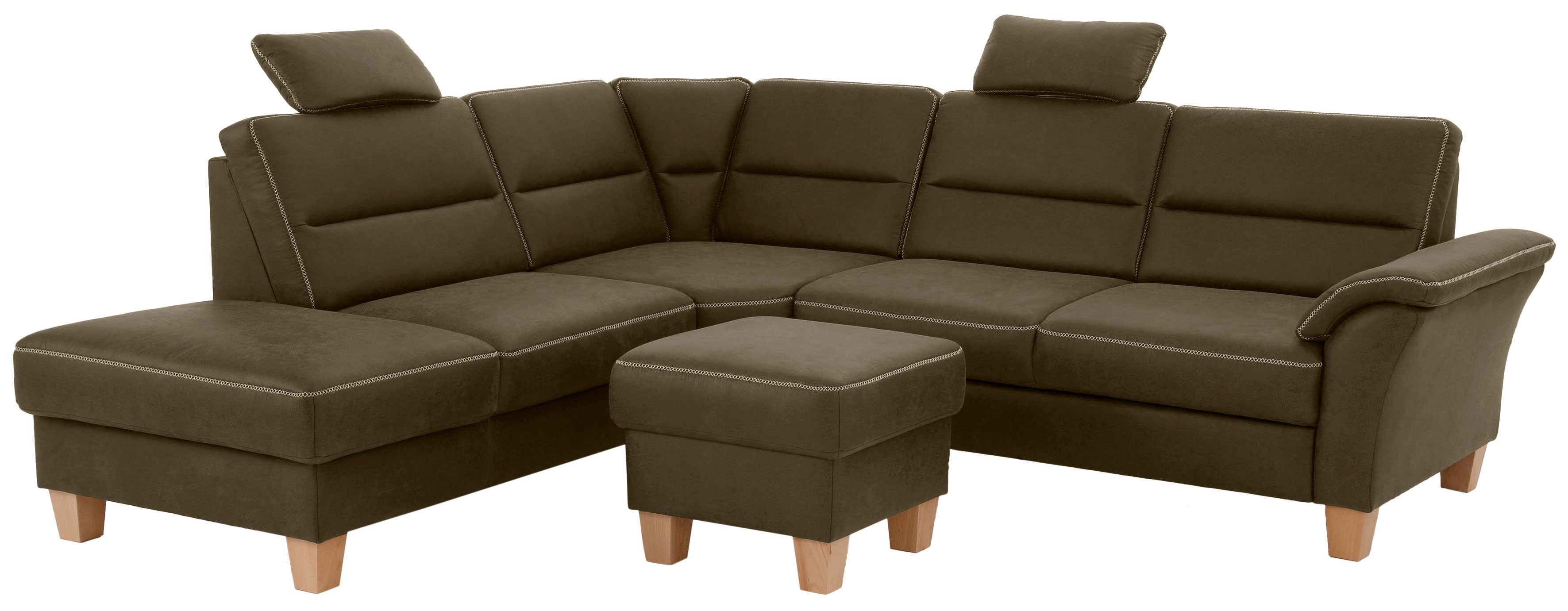Home affaire Hoekbank Soleo L-model comfortabel door trapezehoek met relaxfunctie, ook met slaapfunctie