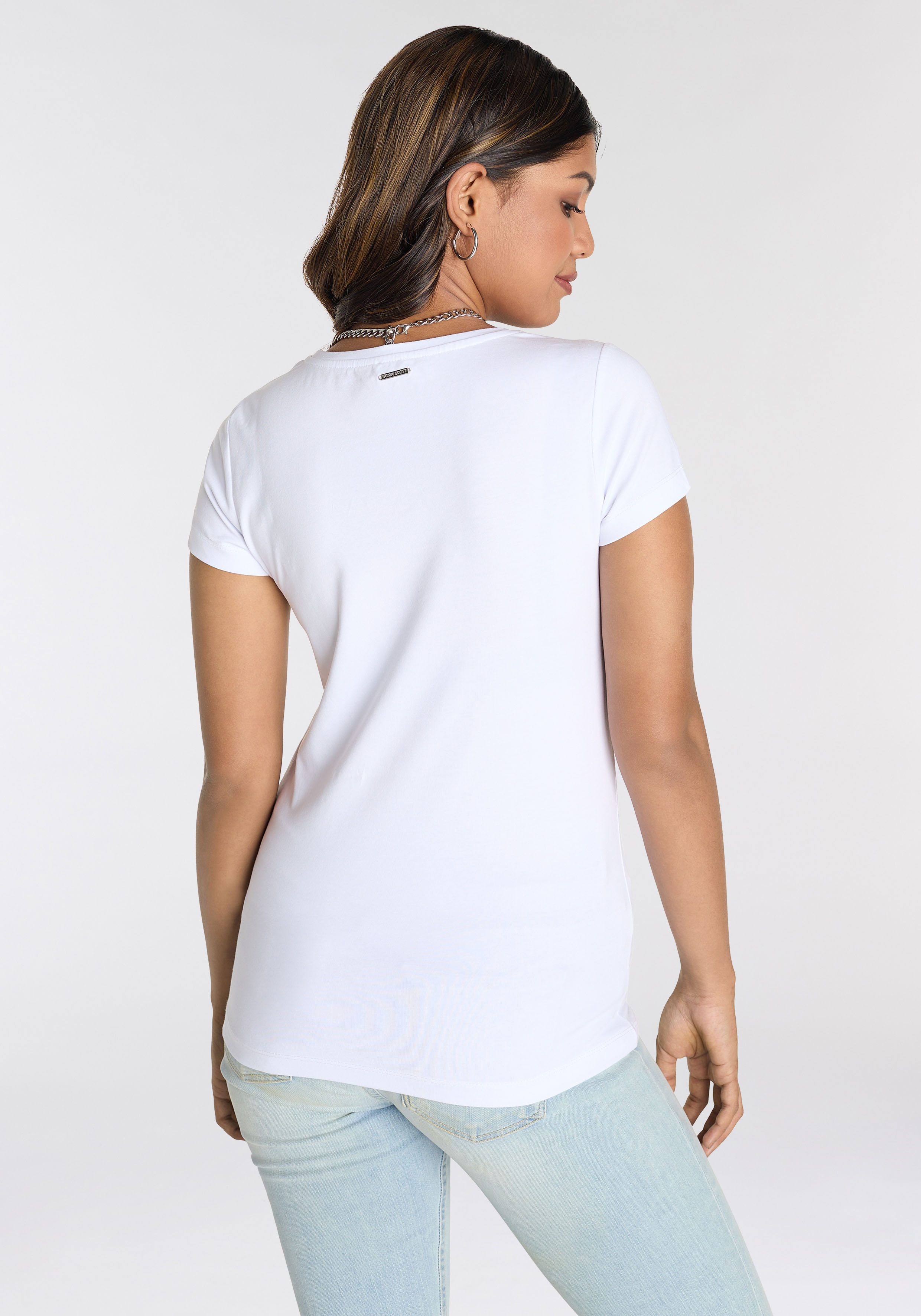 Laura Scott T-shirt met modieuze frontprint