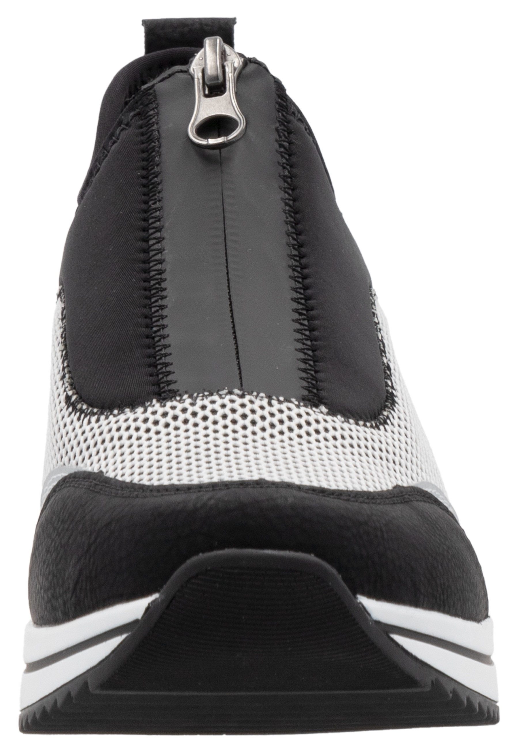 Remonte Slip-on sneakers , vrijetijdsschoen, lage schoen, slipper in vegan verwerking