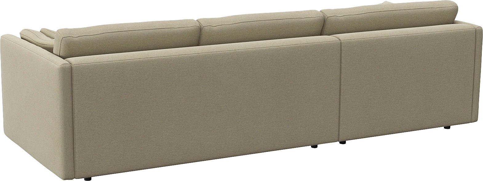 FLEXLUX Hoekbank Lovane Zacht en zeer comfortabel, grote zitdiepte op koudschuim, inclusief sierkussen