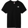 the north face t-shirt simple dome zwart