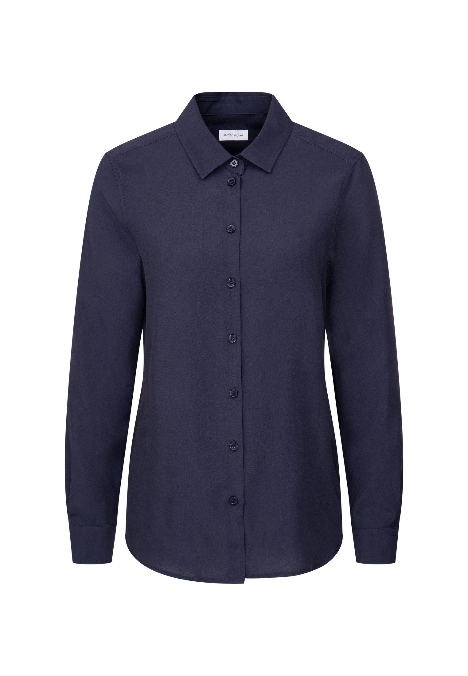 seidensticker Overhemdblouse Lange mouwen kraag uni