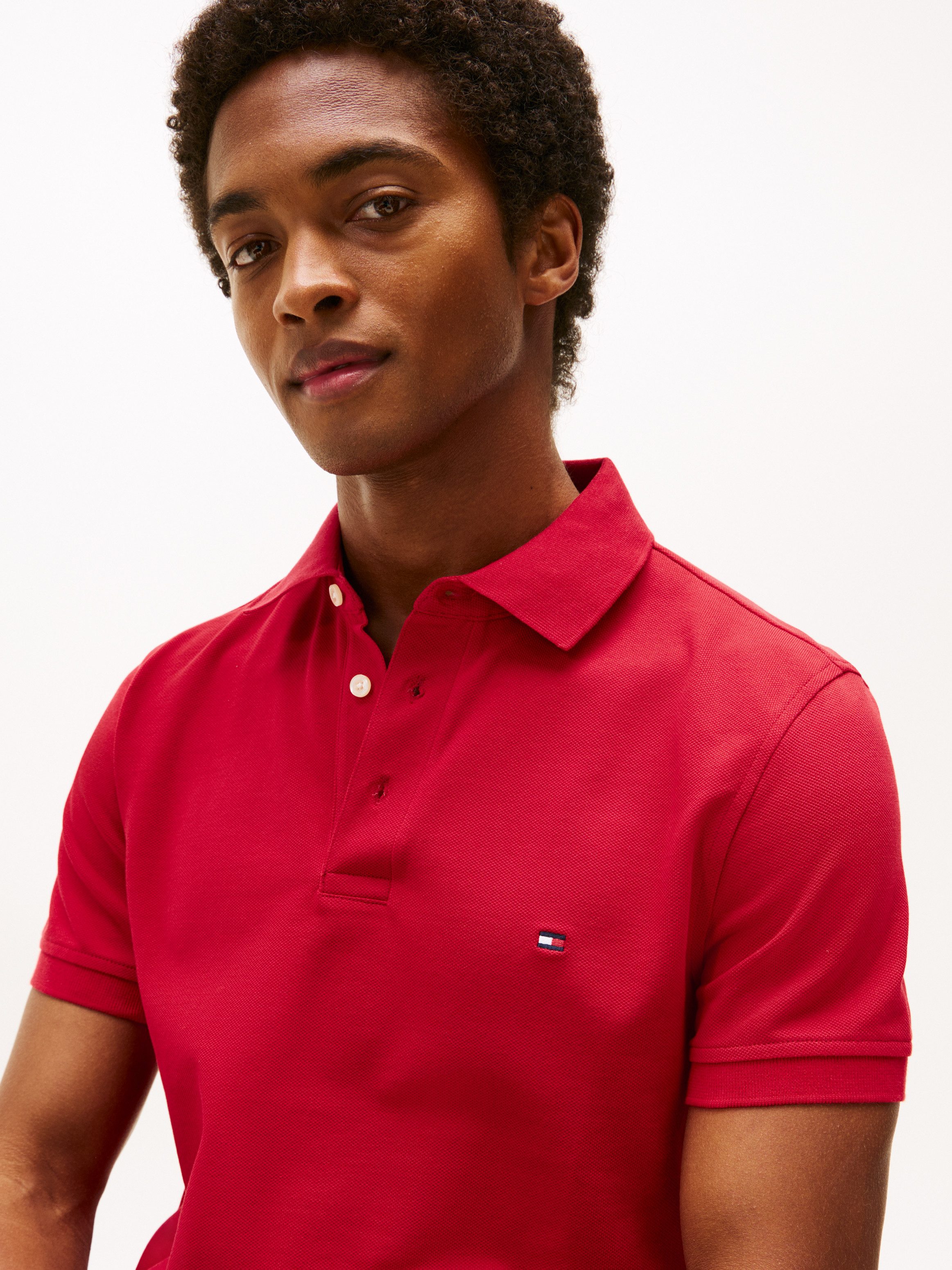 Tommy Hilfiger Poloshirt 1985 SLIM POLO hoogwaardige katoen-piqué kwaliteit