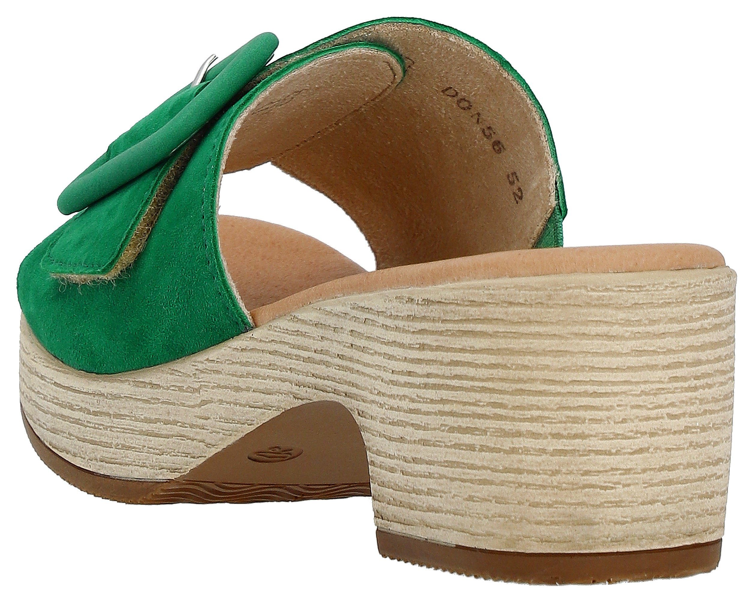 Remonte Slippers ELLE-Collection blokhak, zomerschoen, slippers, decoratieve gesp, elle-collectie