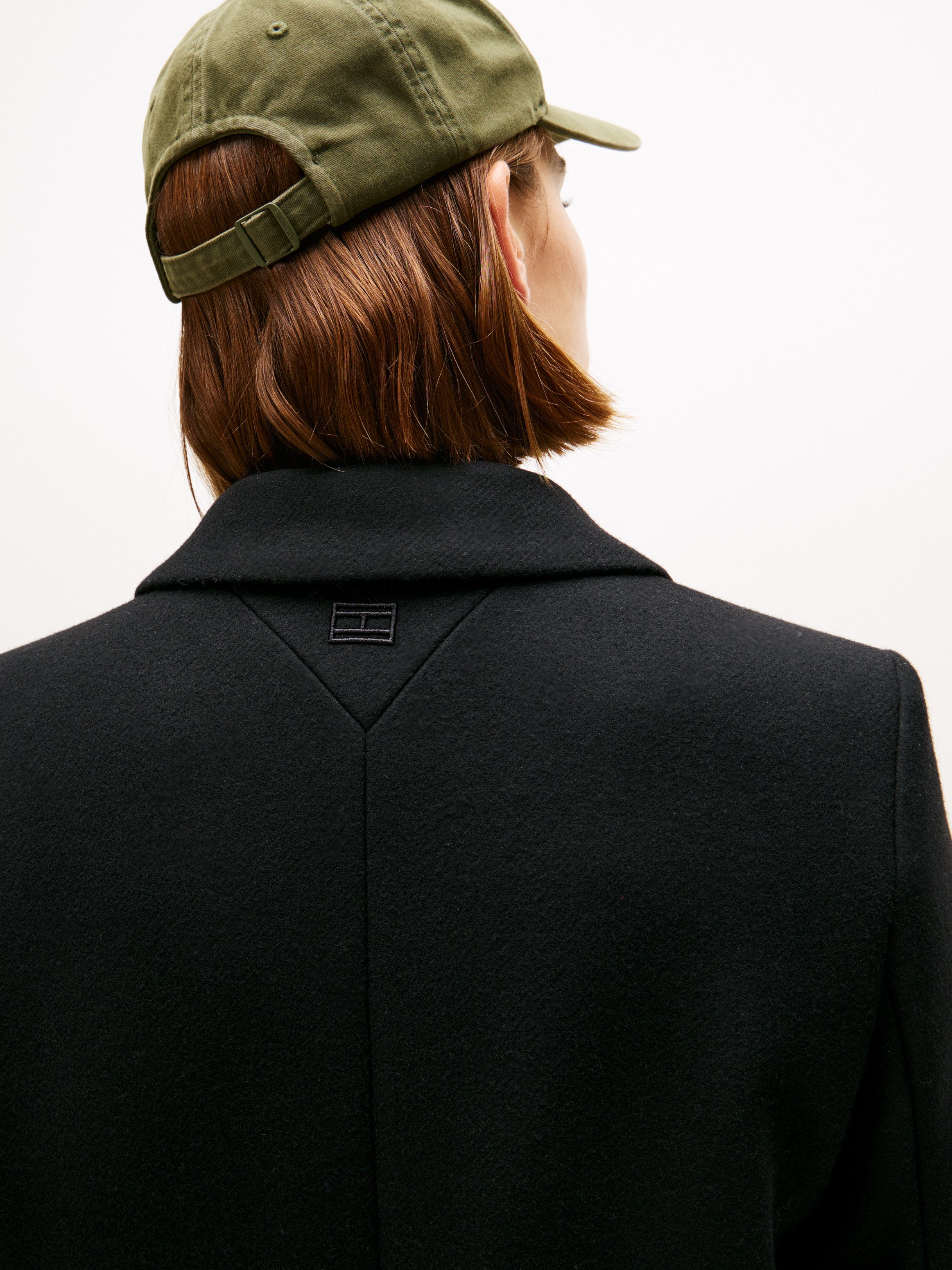 Tommy Hilfiger Lange jas CLASSIC SB WOOL REG MAXI COAT