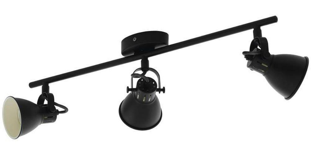 EGLO Ledplafondspots SERAS 2 plafondlamp, woonkamerlamp, spot, zwart, metaal, GU10