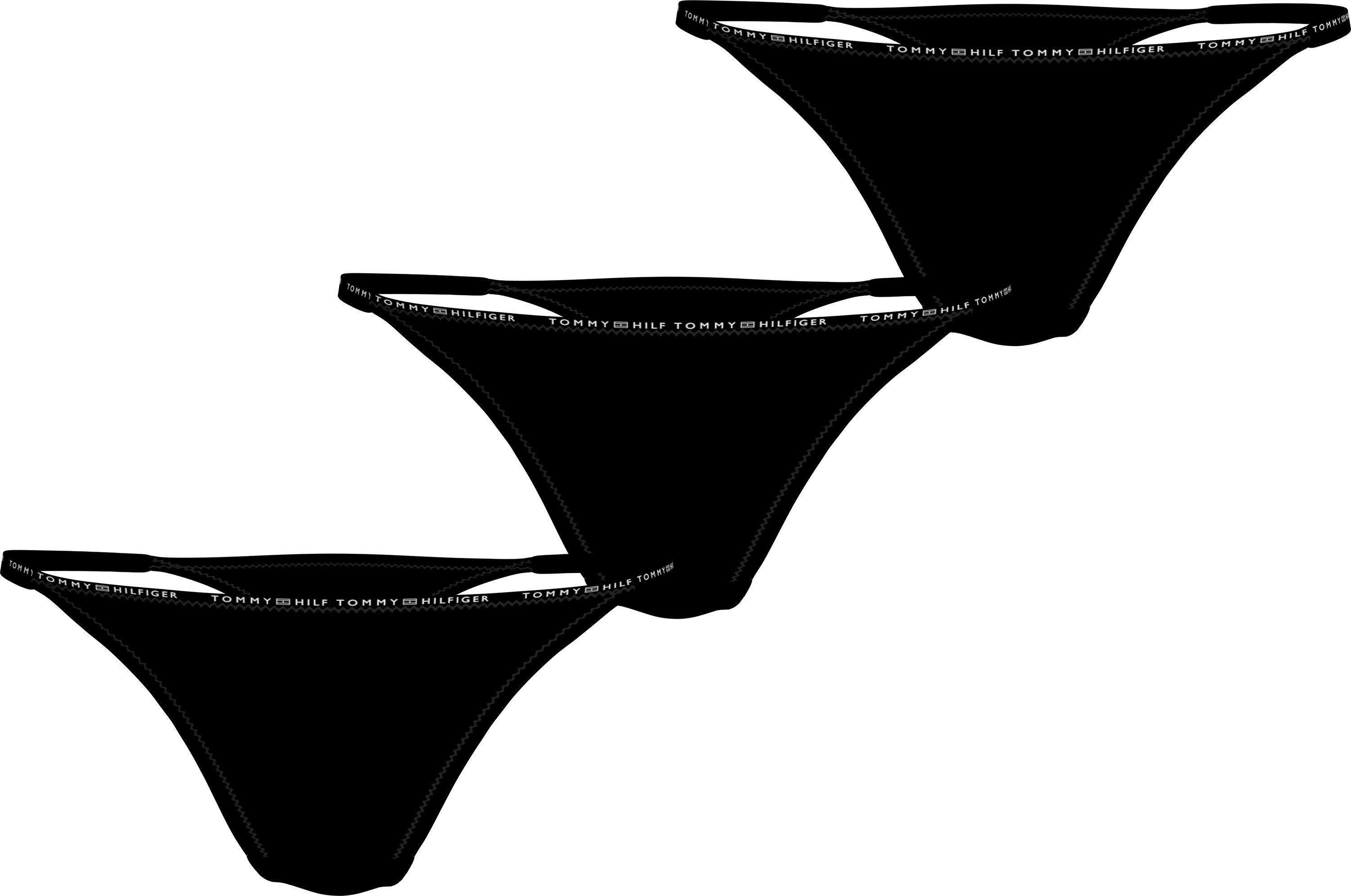 Tommy Hilfiger Underwear Slip 3 PACK THONG met een logo-opschrift (3 stuks)