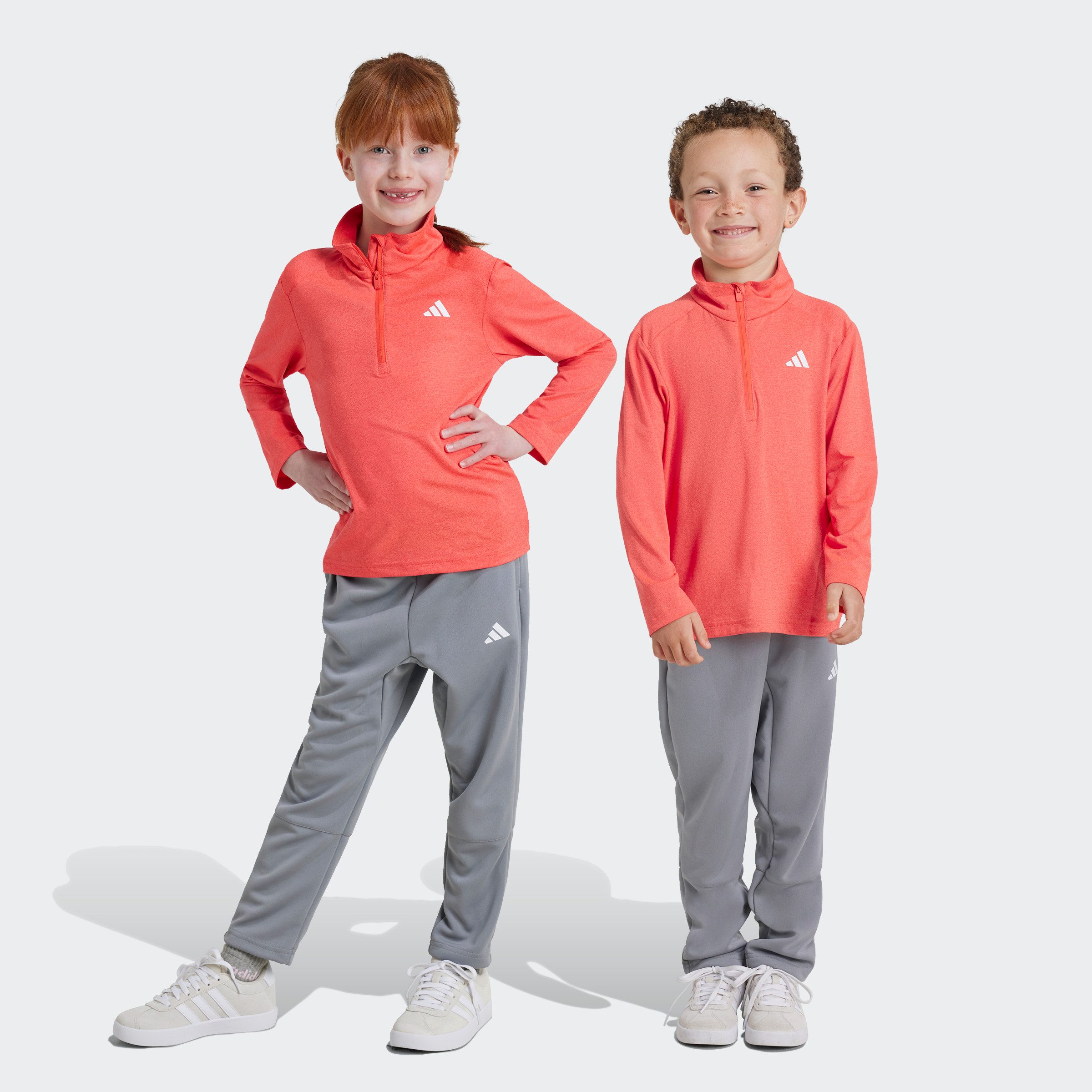 adidas Sportswear Trainingspak LK SPORT SET (2-delig) kinderen trainingspakken maat 128 rood
