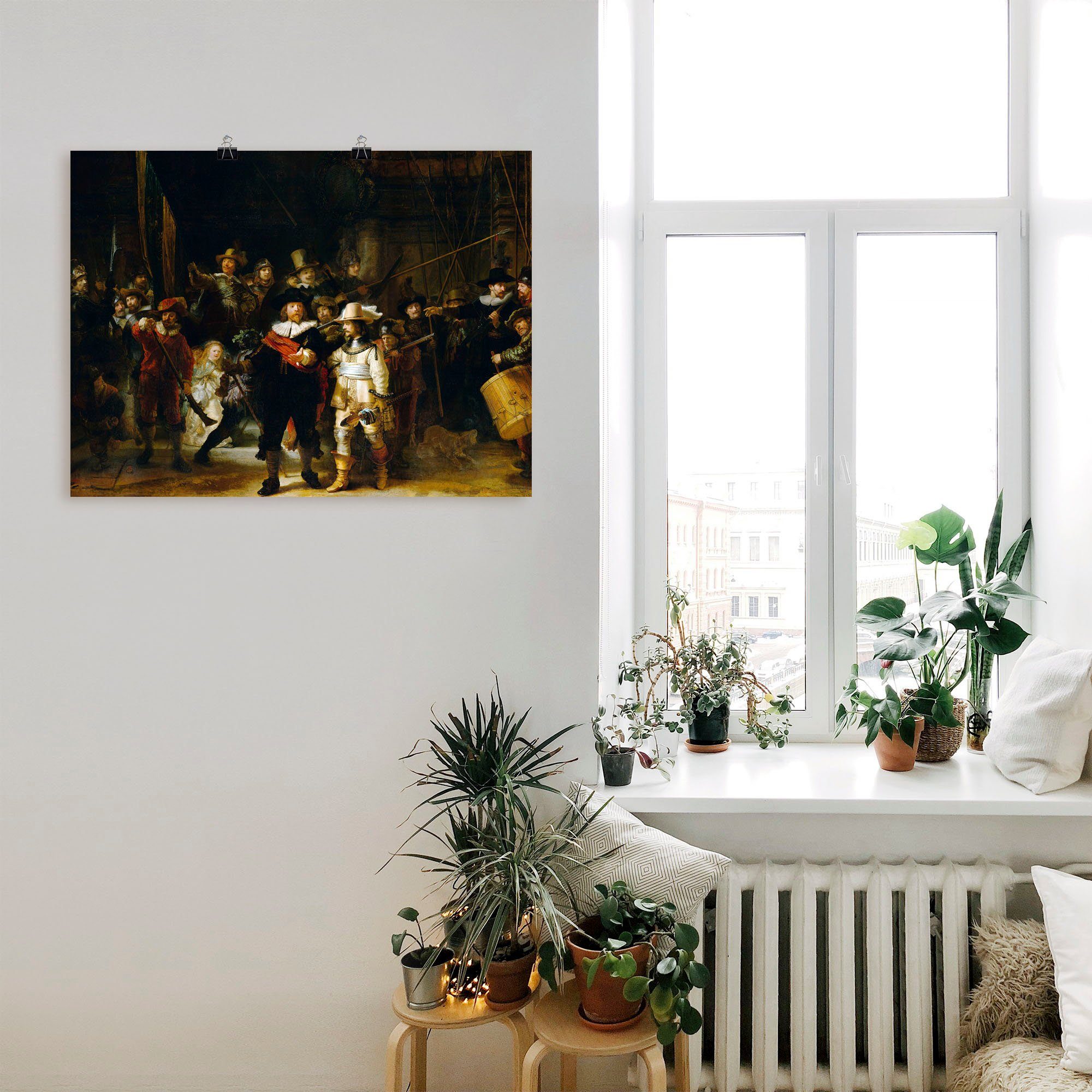 Artland Artprint De nachtwacht. 1642 als artprint op linnen, poster in verschillende formaten maten