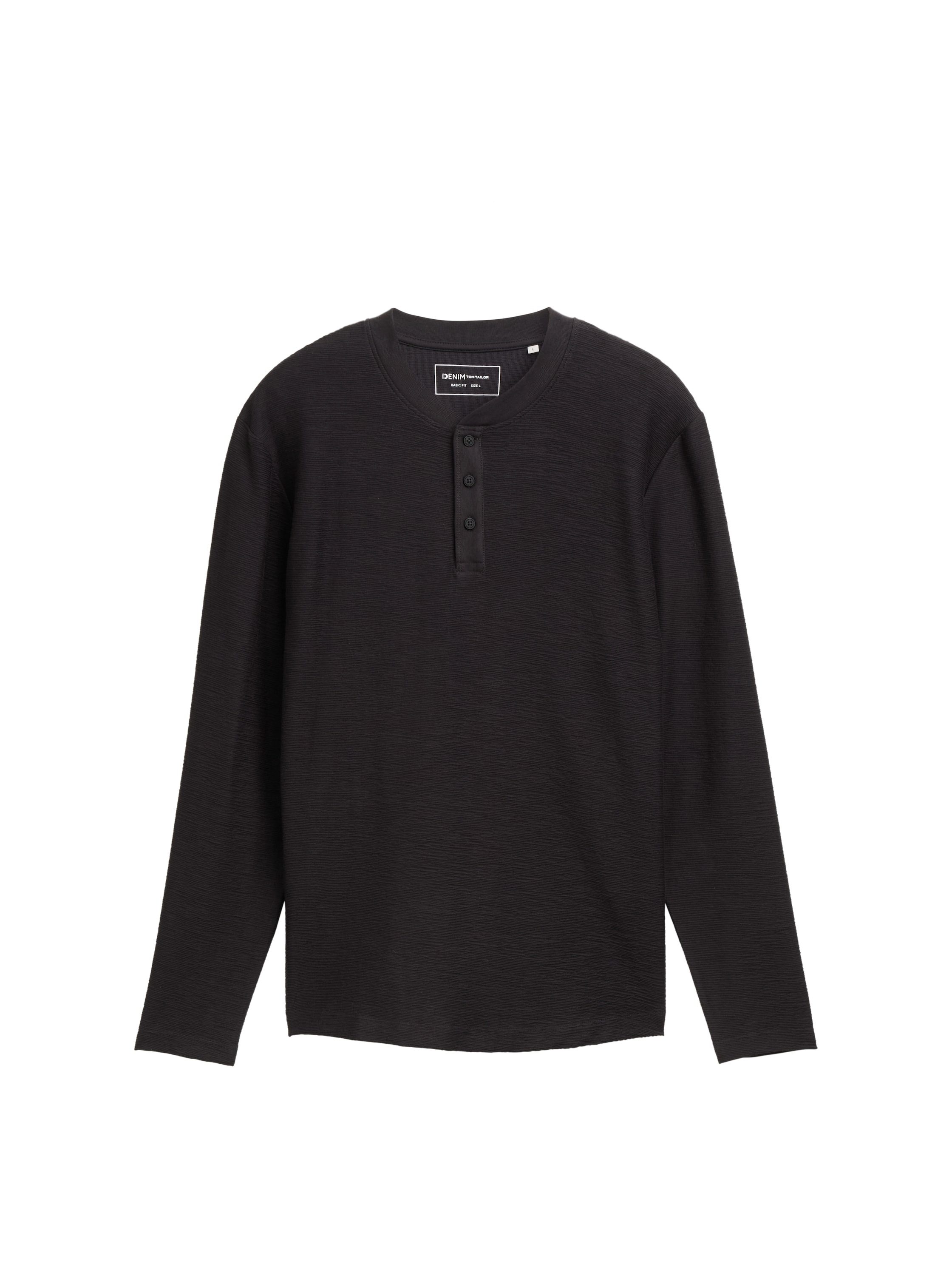Tom Tailor Denim Shirt met lange mouwen met knoopsluiting
