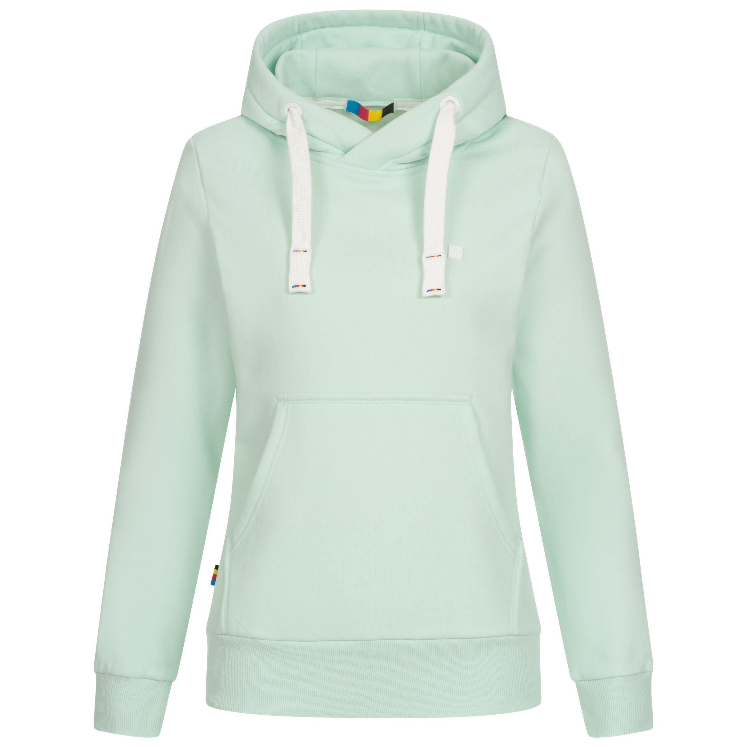 DEPROC Active Hoodie HildaCMYK II WOMEN zachte fleecejack met kangoeroezak