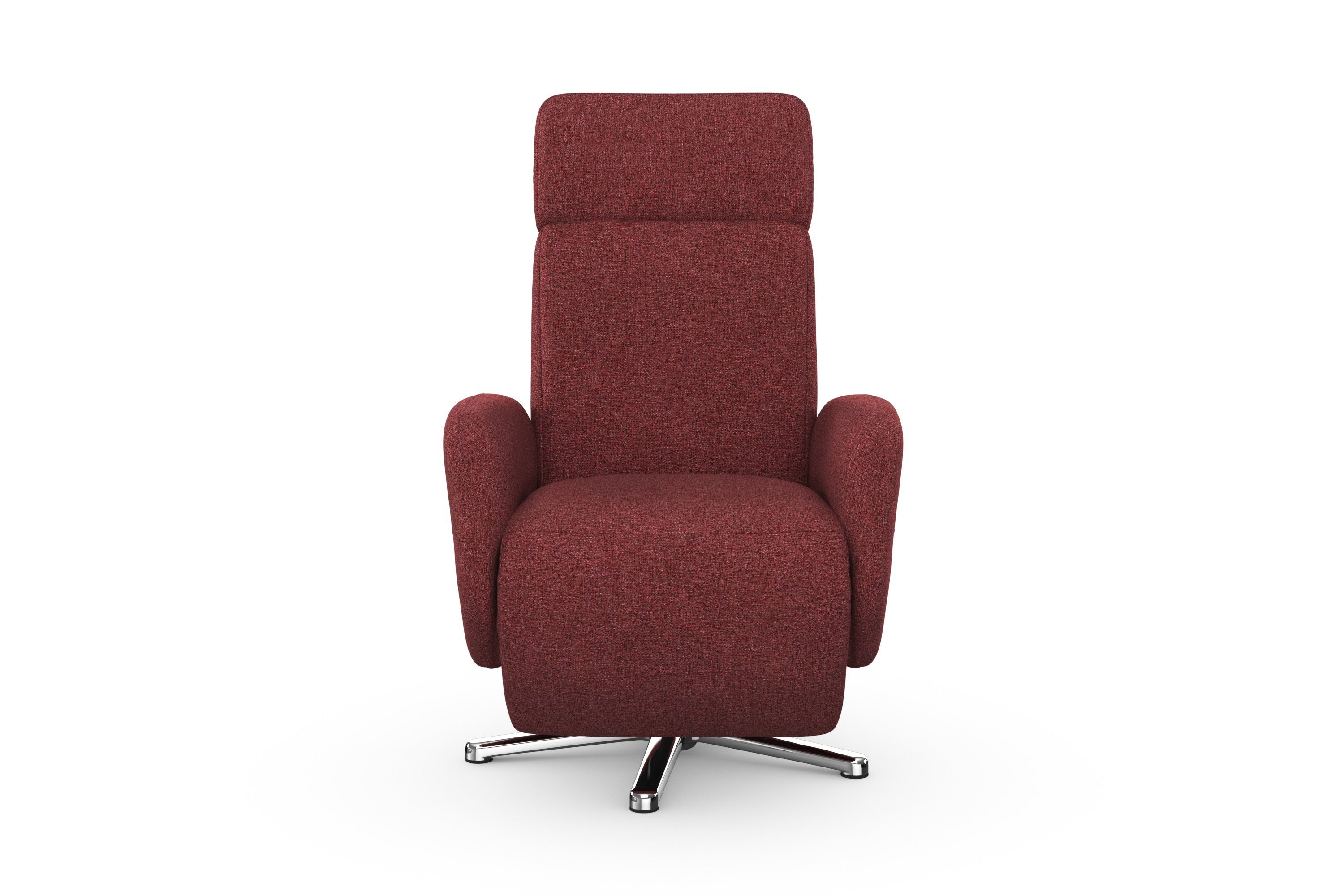 sit&more Relaxfauteuil Grenoble, incl. hoofdsteunverstelling en bekabelde afstandsbediening