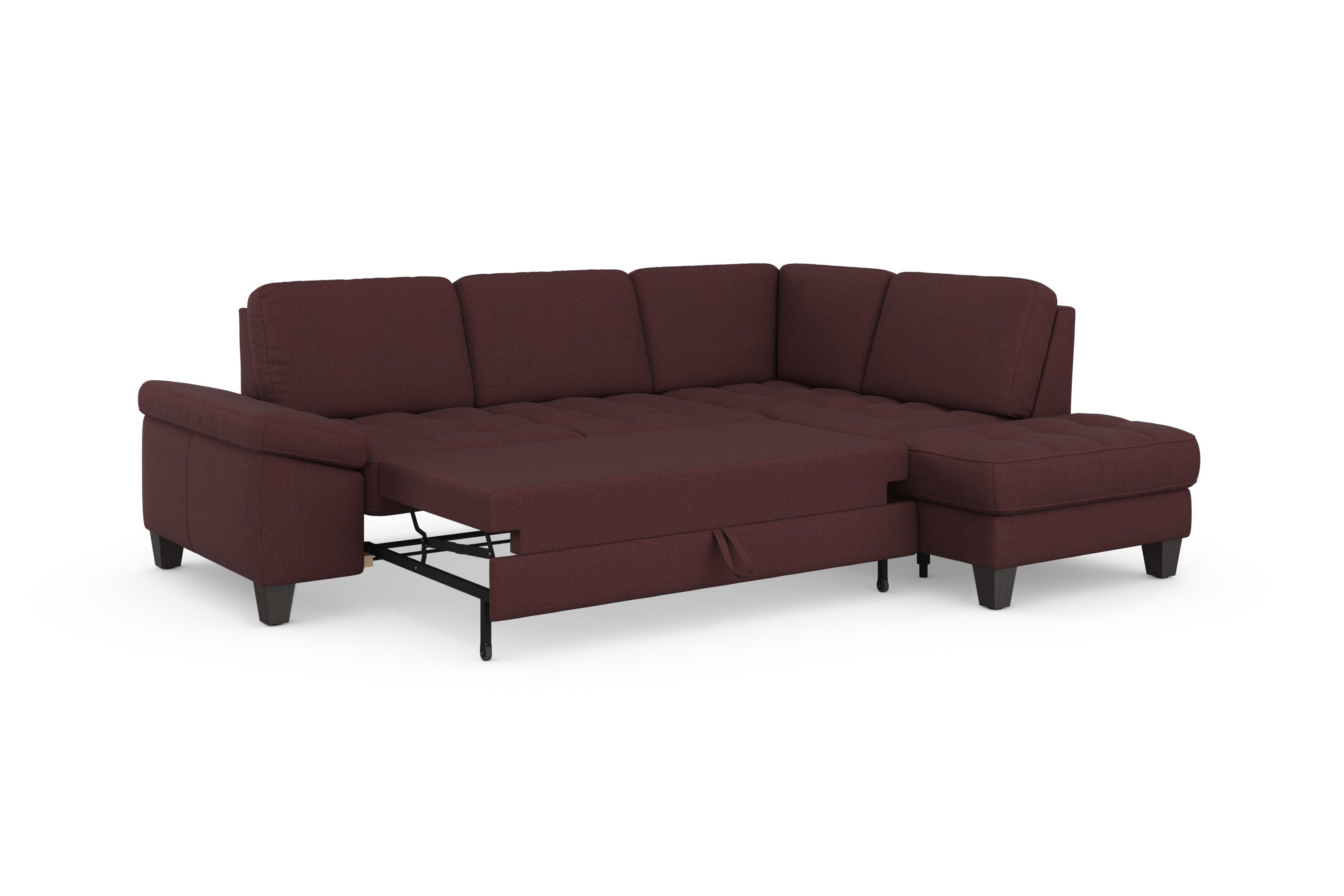 sit&more Hoekbank Westham L-vorm met ottomane, met of zonder slaapfunctie, bedkist, verstelling