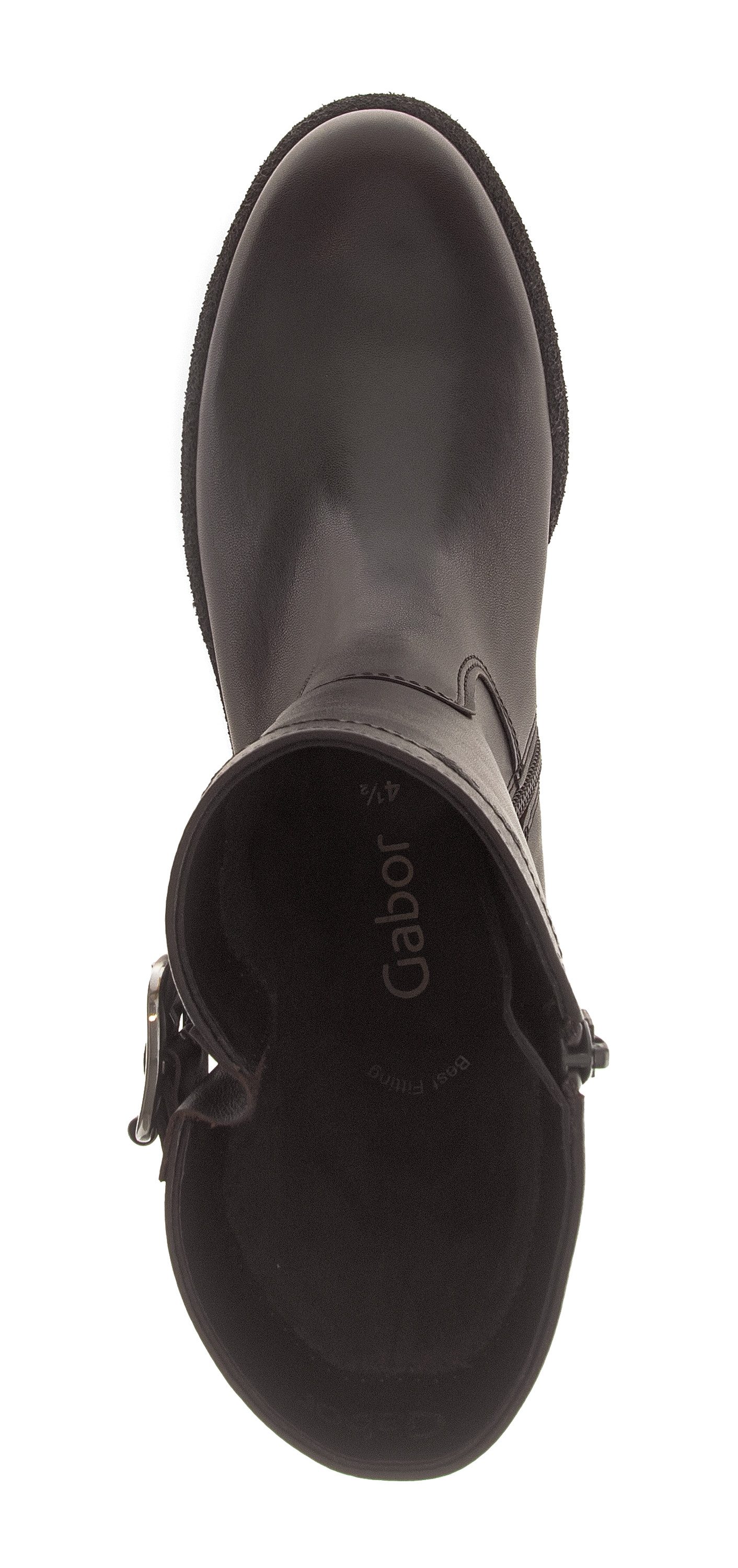 Gabor Bikerboots , blokhak, enkellaarsje, herfstlaarzen met binnenritssluiting