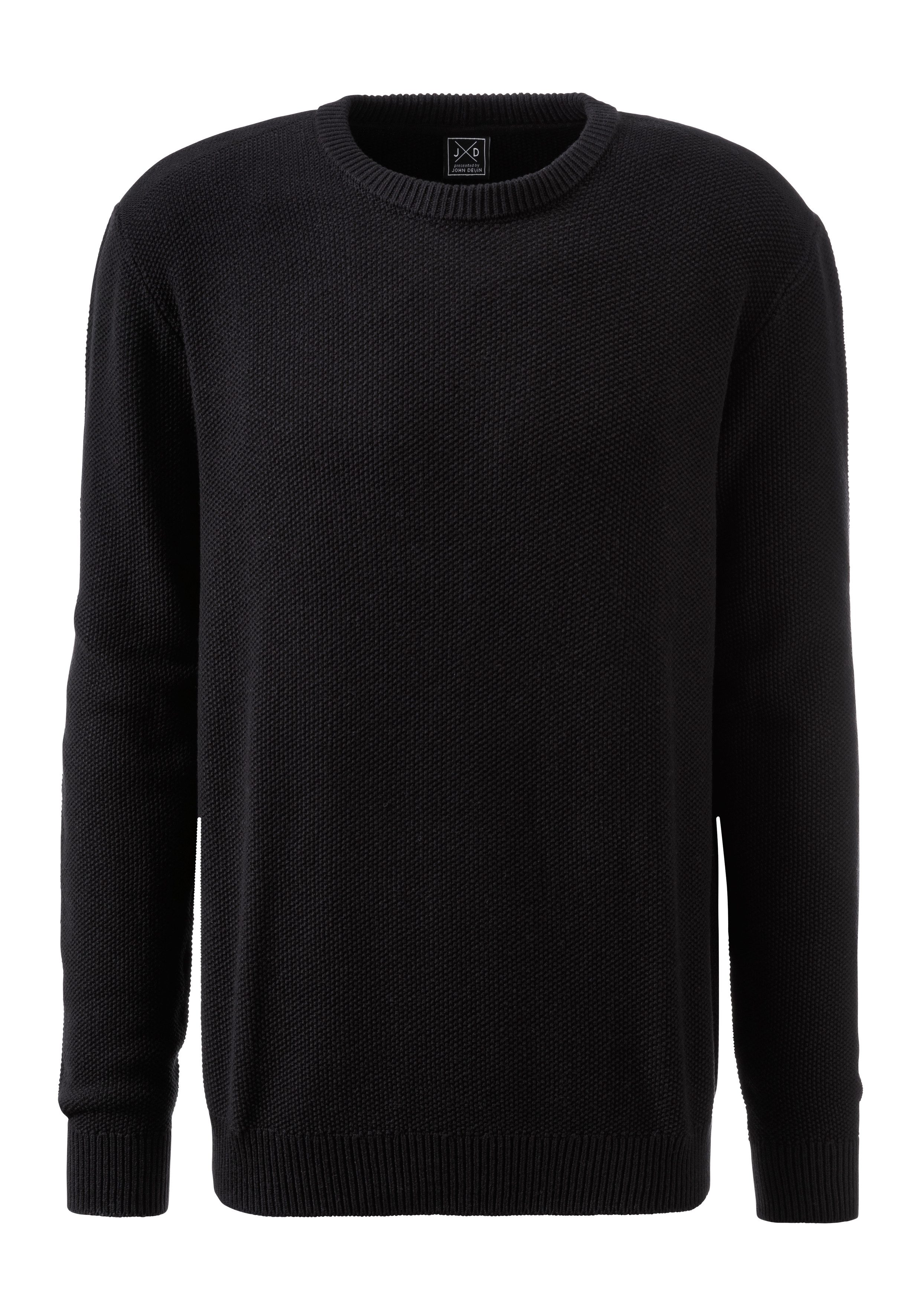 John Devin Gebreide trui Pullover in modieuze breistructuur