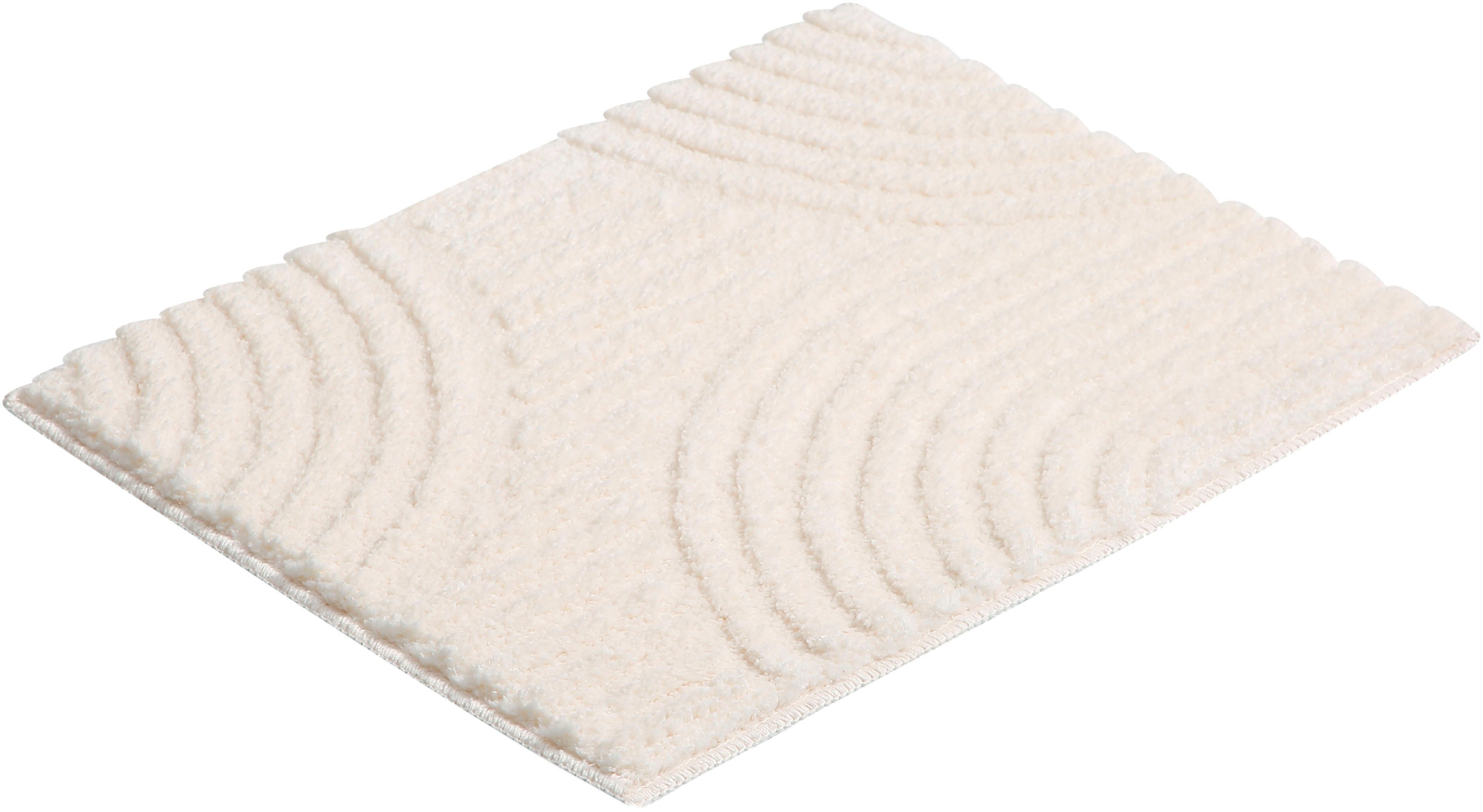 my home Badmat Ognon, Scandi, Boho, modern patroon Badkleed, uni-kleuren, hoog-laag effect (1 stuk)