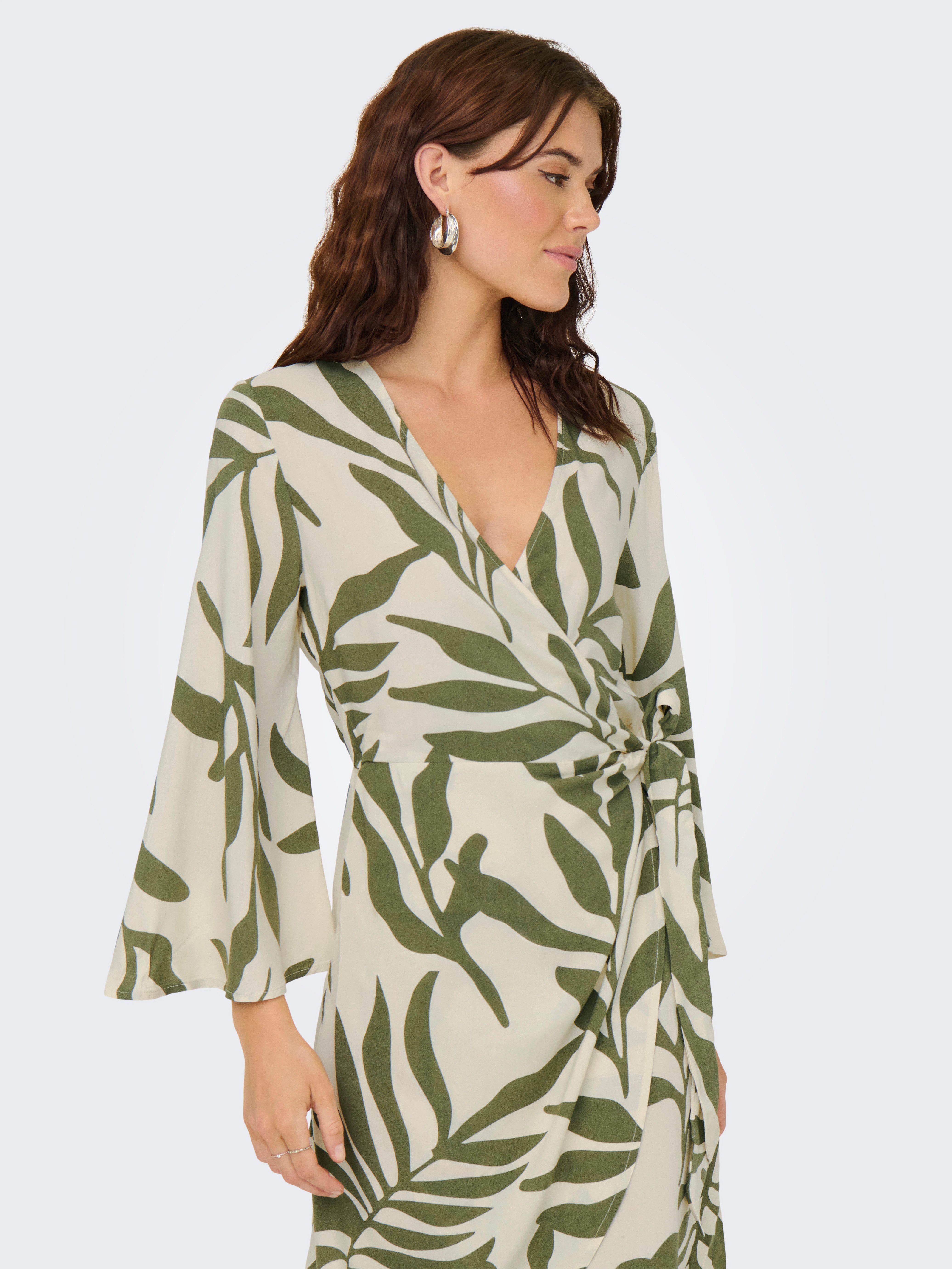 JDY Wikkeljurk JDYSEZEN LIFE 7/8 SHORT DRESS WVN DIA
