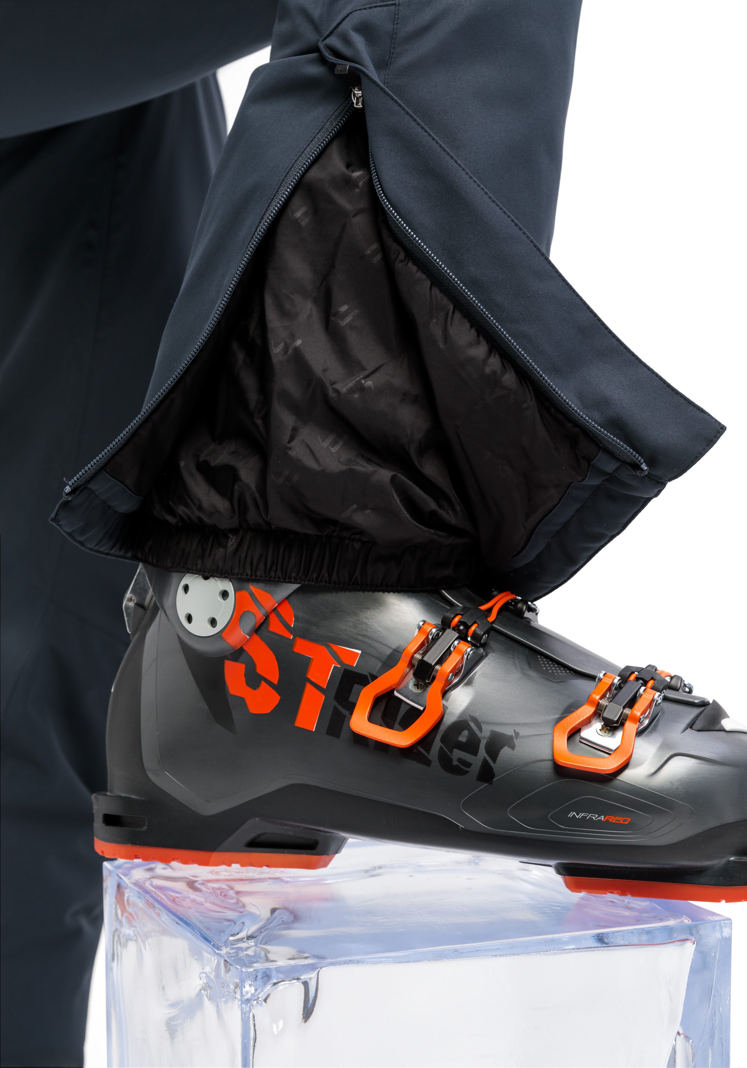 Maier Sports Skibroek Anton Vent slim Heren sneeuwbroek met bretels, wind/waterdicht, slim fit