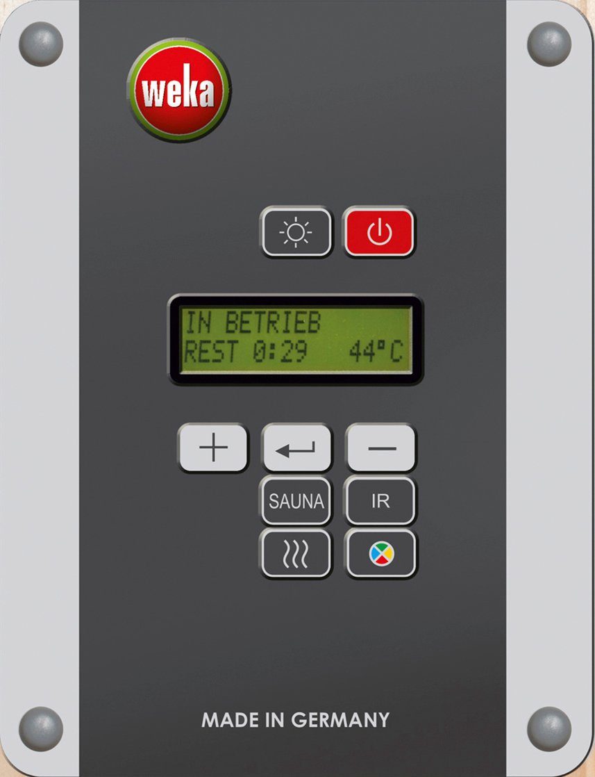 weka Sauna Kemi Panorama 7,5 kw kachel met externe bediening