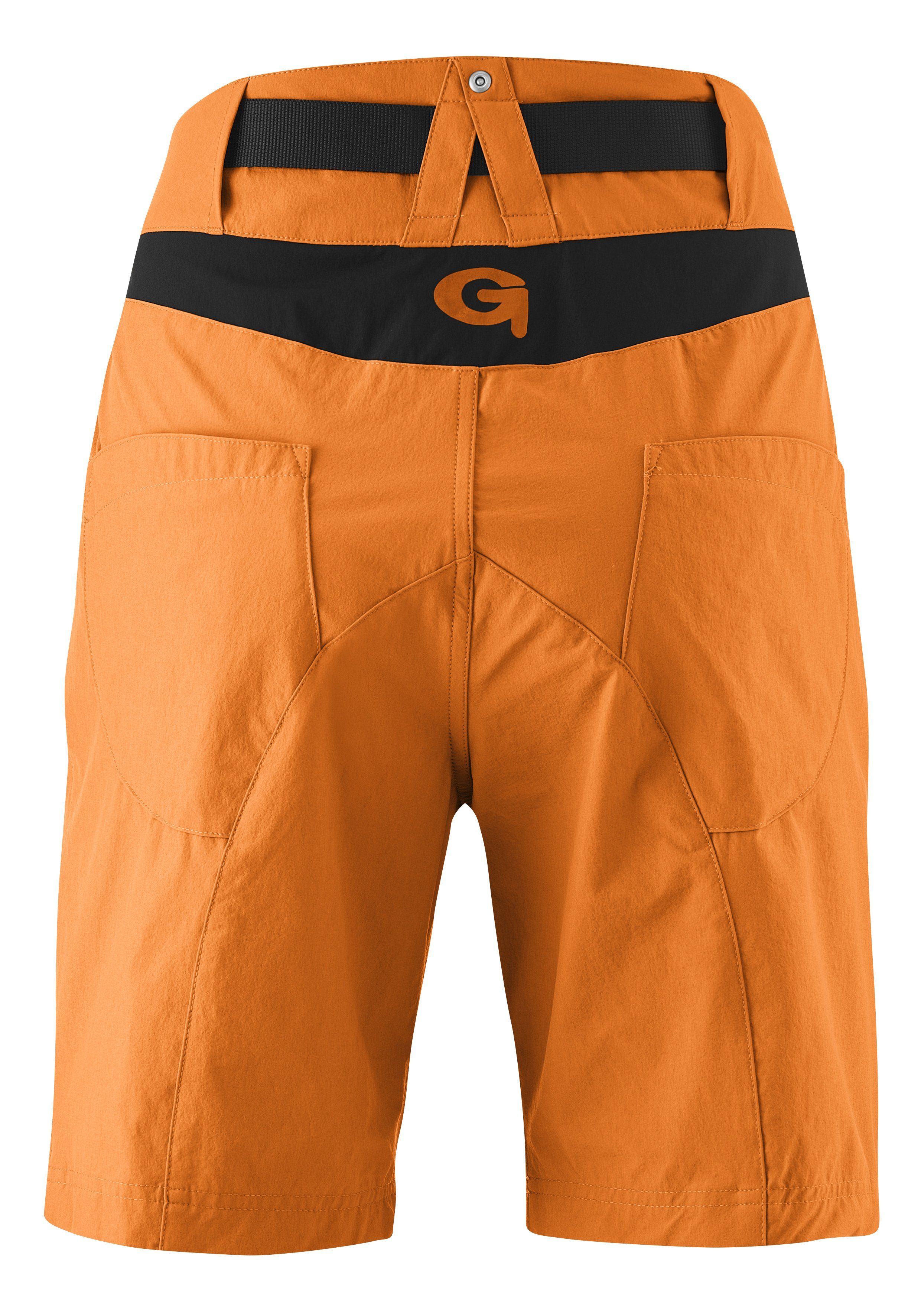 Gonso Fietsbroek Mira Basic korte damesfietsbroek met zitkussen, waterafstotend, inclusief riem