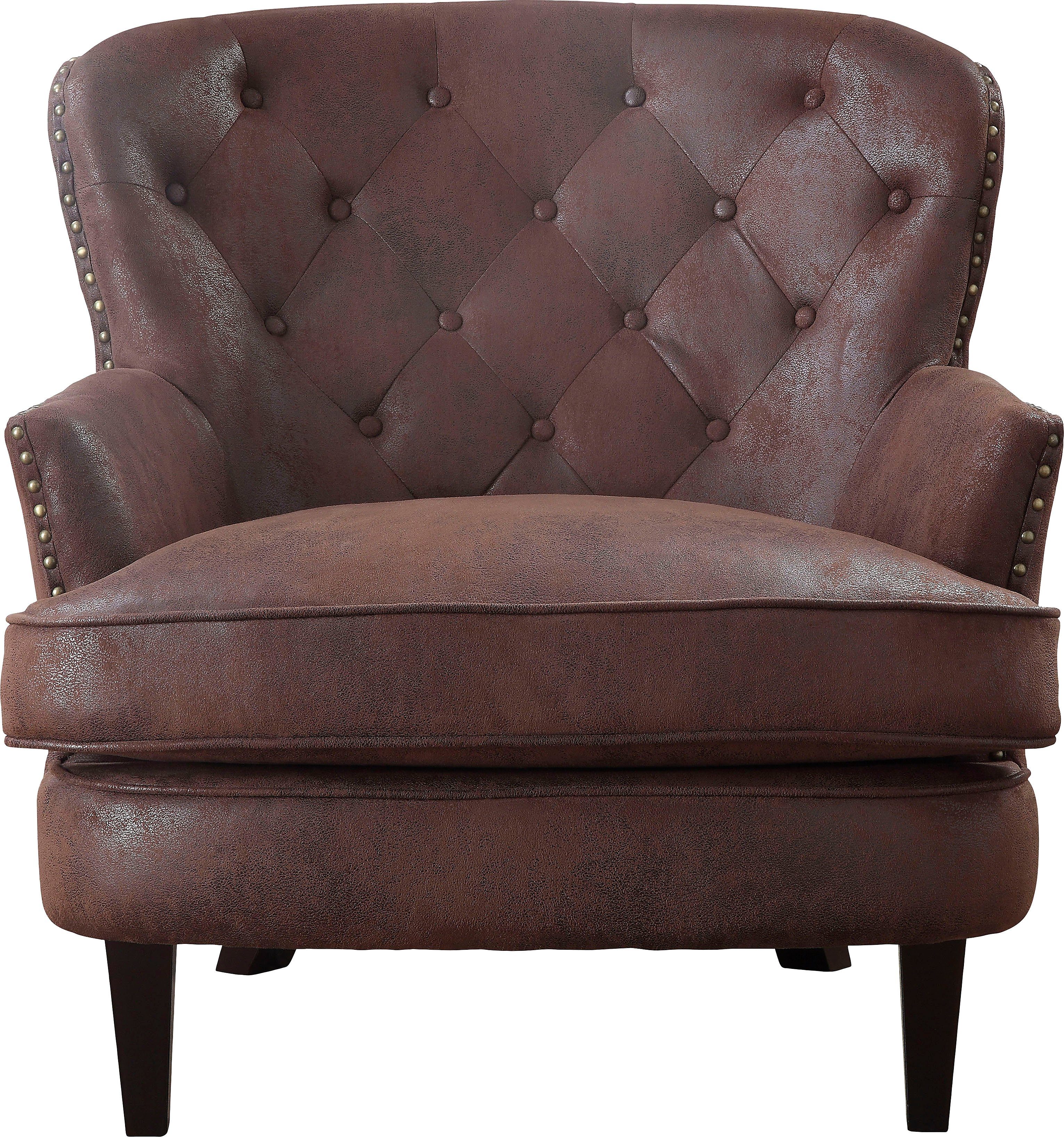 ATLANTIC home collection Fauteuil Luipaard met pocketveringskern