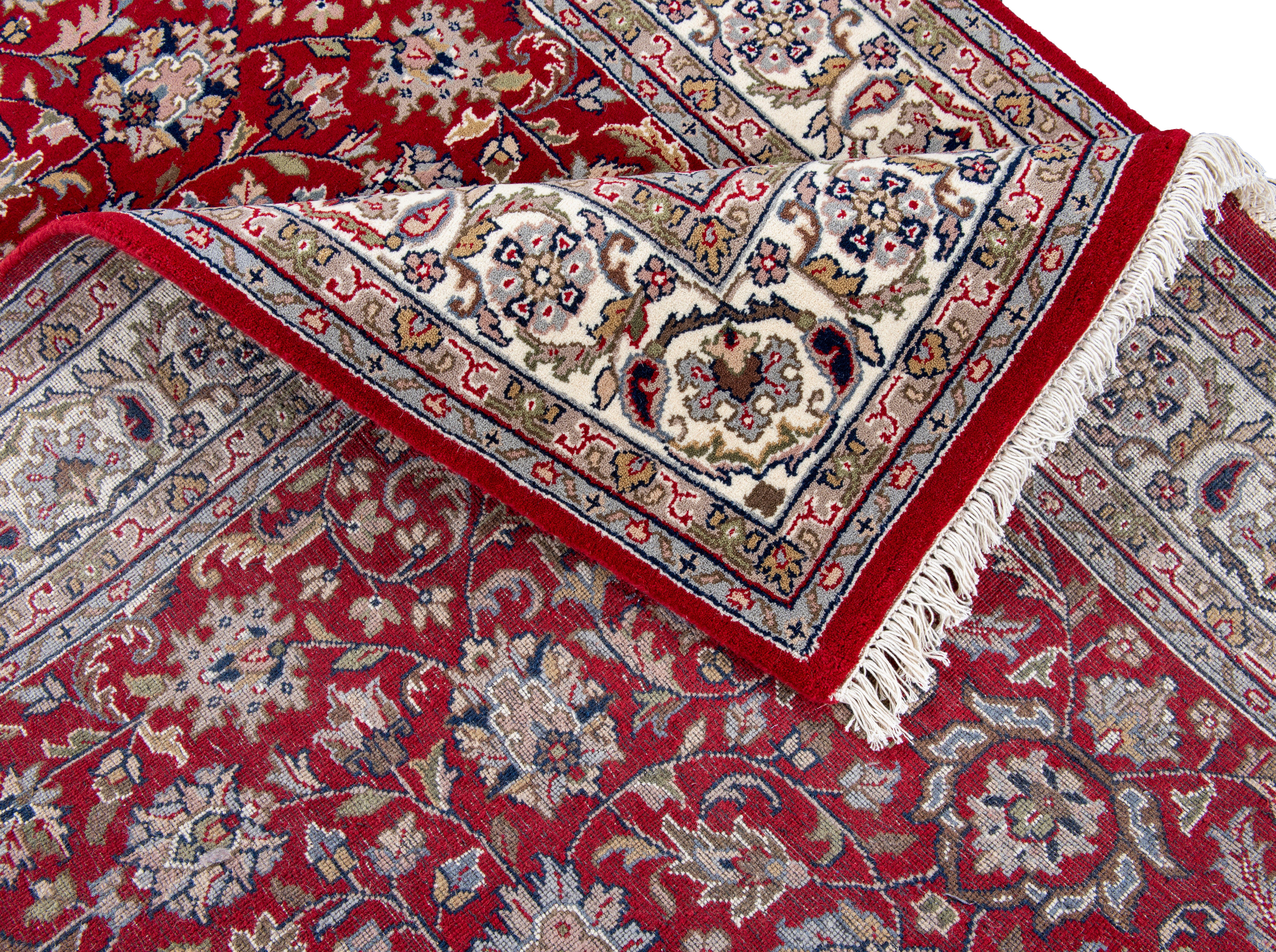 THEKO Oosters tapijt Benares Isfahan zuivere wol, met de hand geknoopt, met franje