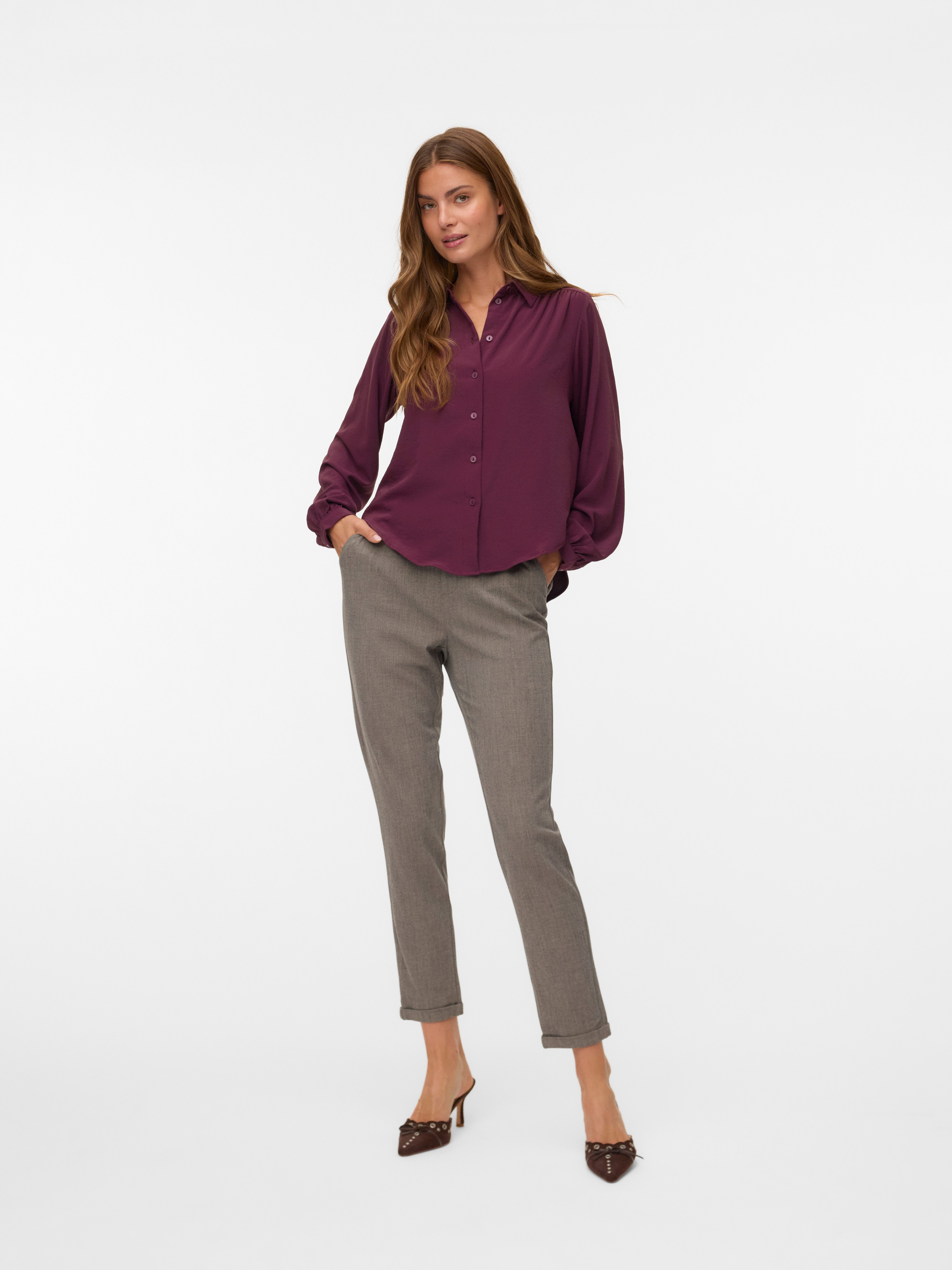 Vero Moda Pantalon VMMAYA KIARA MW LOOSE PANT NOOS
