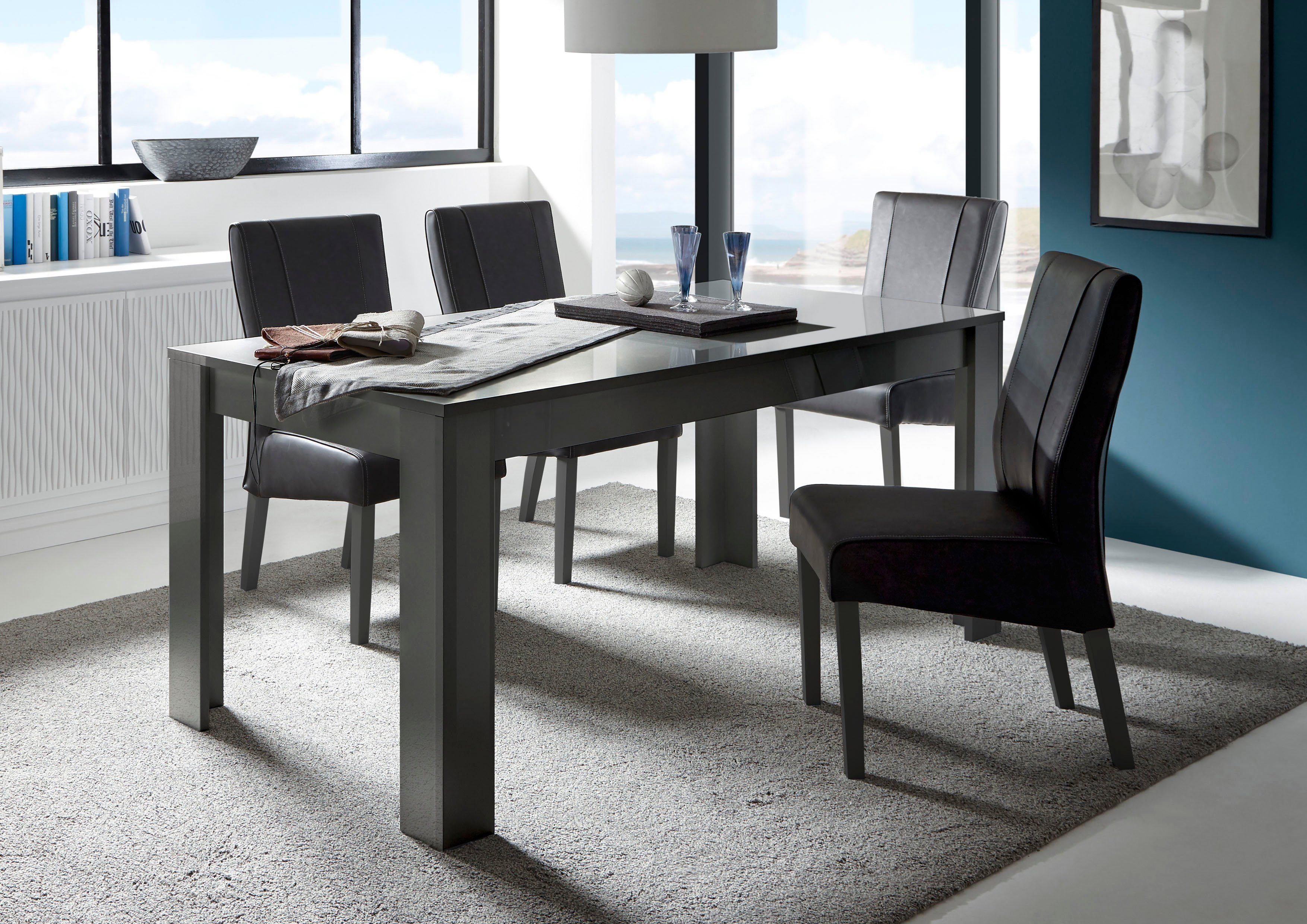 INOSIGN Eettafel Dama 180 x 90 cm, keukentafel, eettafel rechthoekig, tafelblad dikte 22 mm, verschillende kleuren