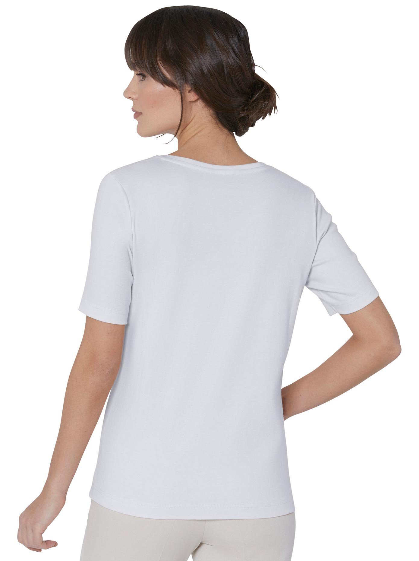 CREATION L PREMIUM Shirt met ronde hals Katoenen shirt (1-delig)