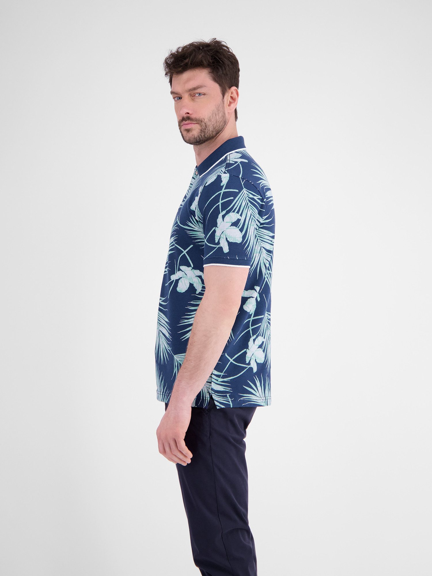 Lerros Poloshirt LERROS modieus poloshirt, zomers gedessineerd