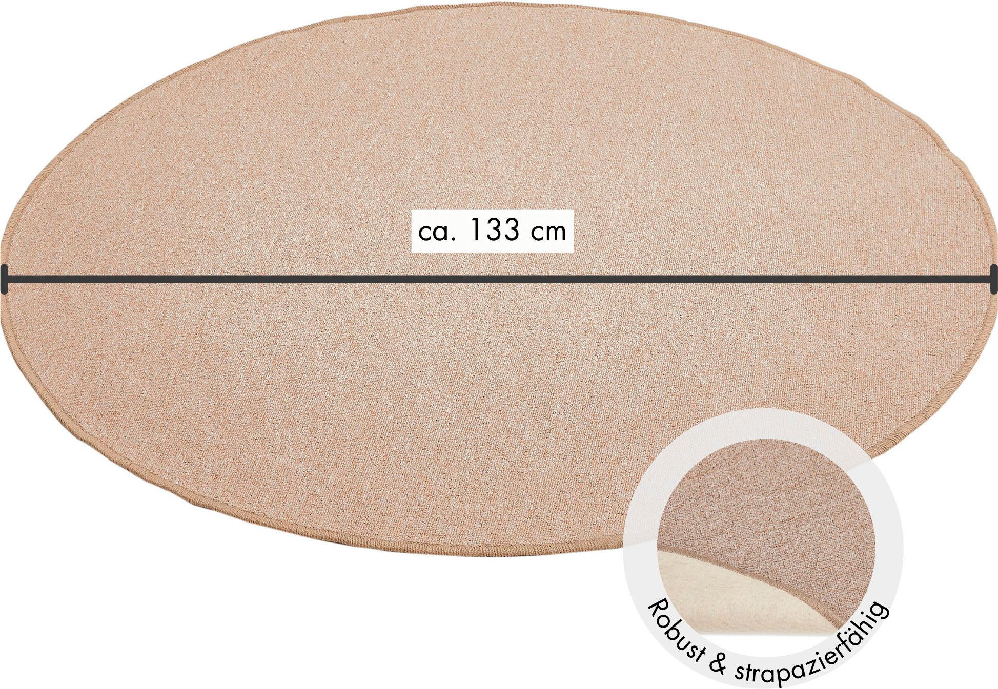 Andiamo Vloerkleed Luton, Made in Germany gemêleerde look, ideaal in de woonkamer & slaapkamer