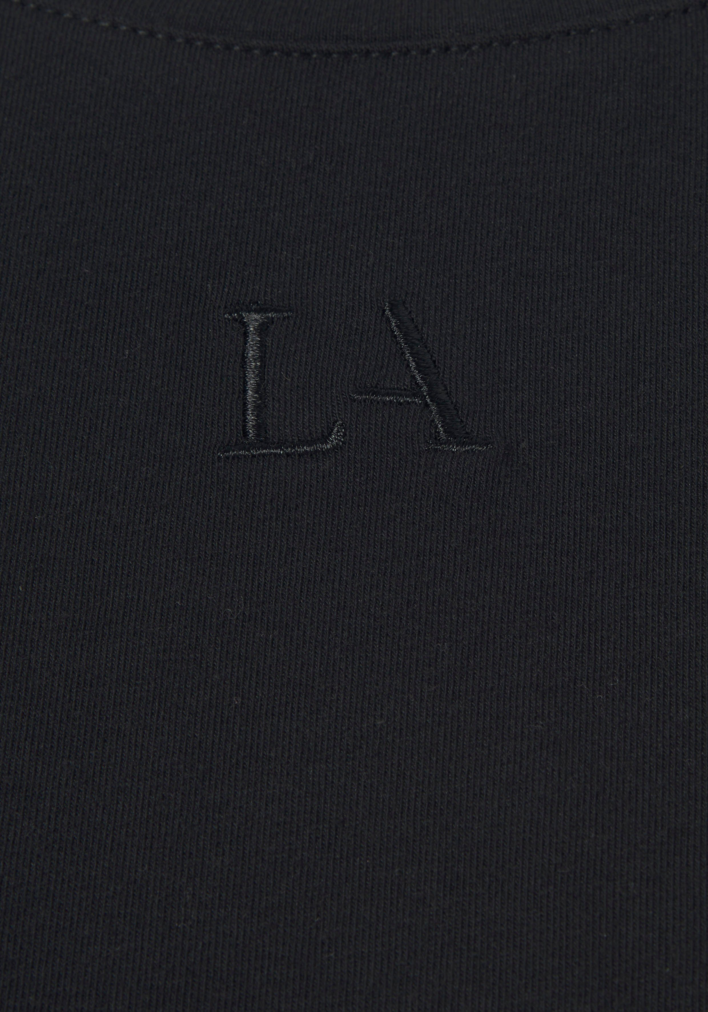 Lascana Shirt met korte mouwen met kastige snit en lagen-look