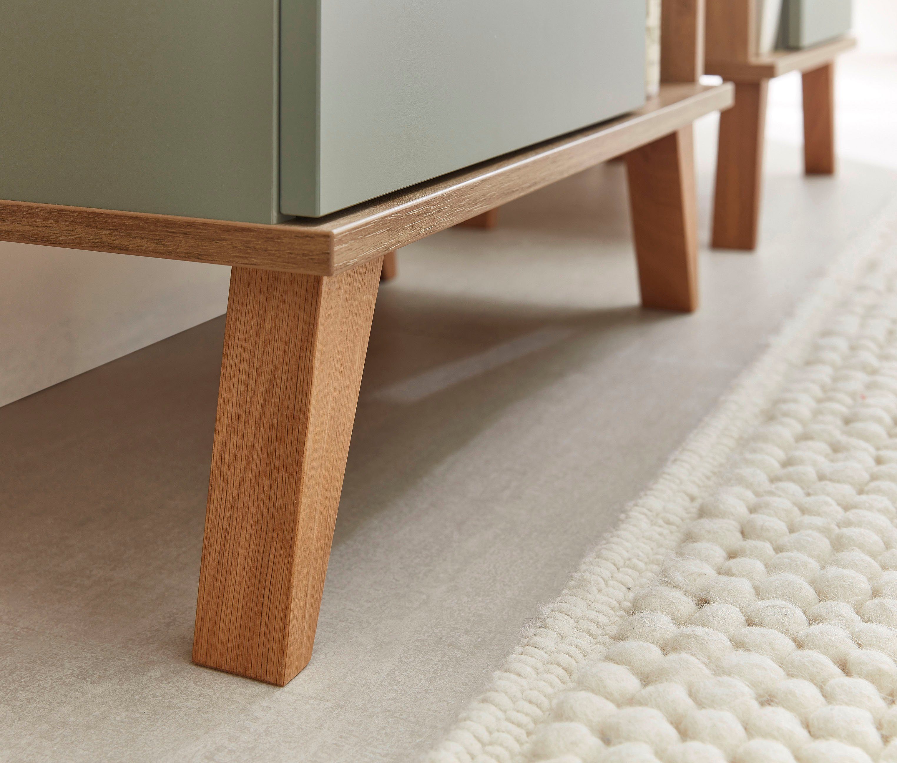 Saphir Halfhoge kast Quickset badkamermeubel 50,5 cm breed, 1 deur, zijplanken Badkamer-halfhoge kast inclusief deurdemper, grepen in hout