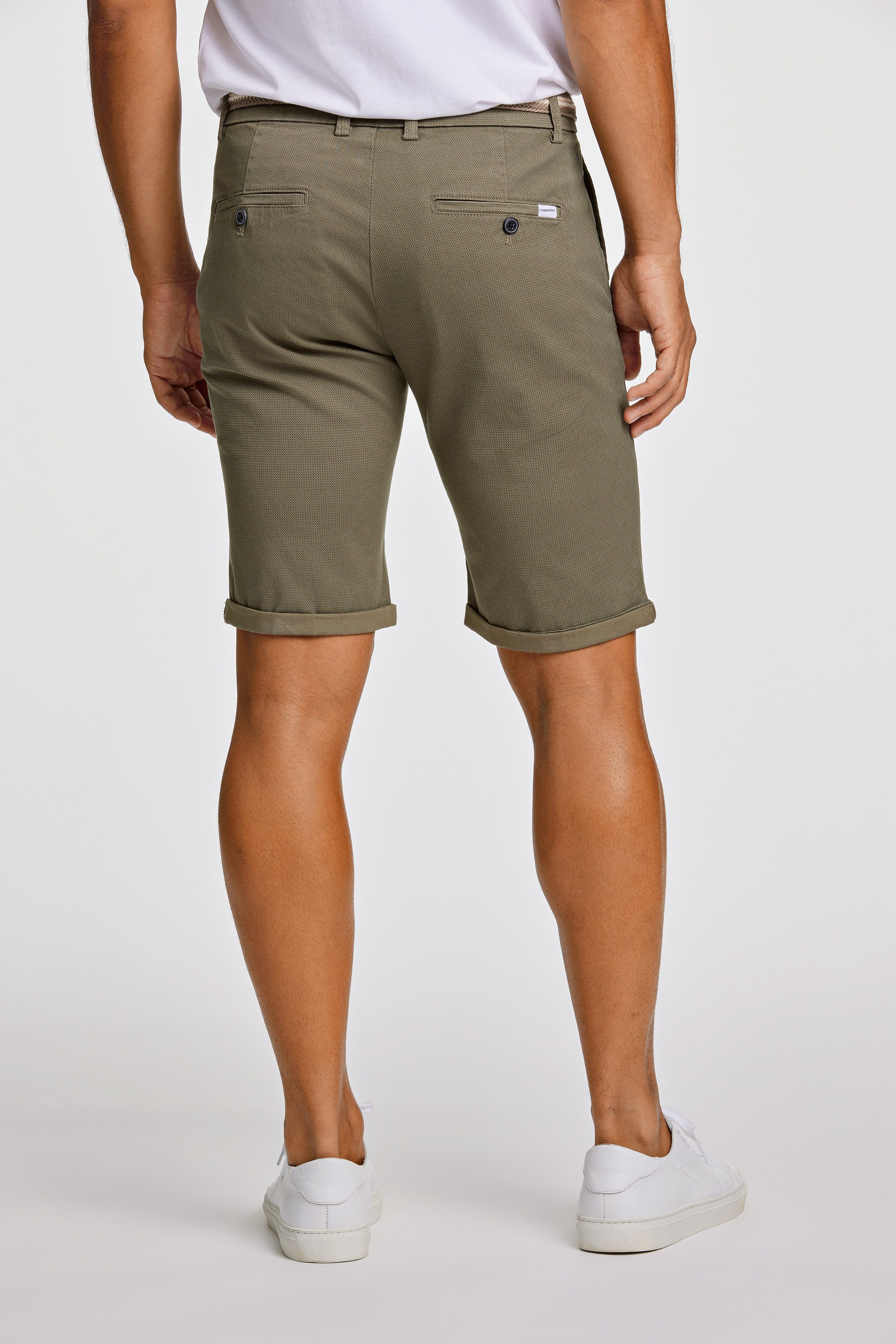 LINDBERGH Chino-short met riem (2-delig)
