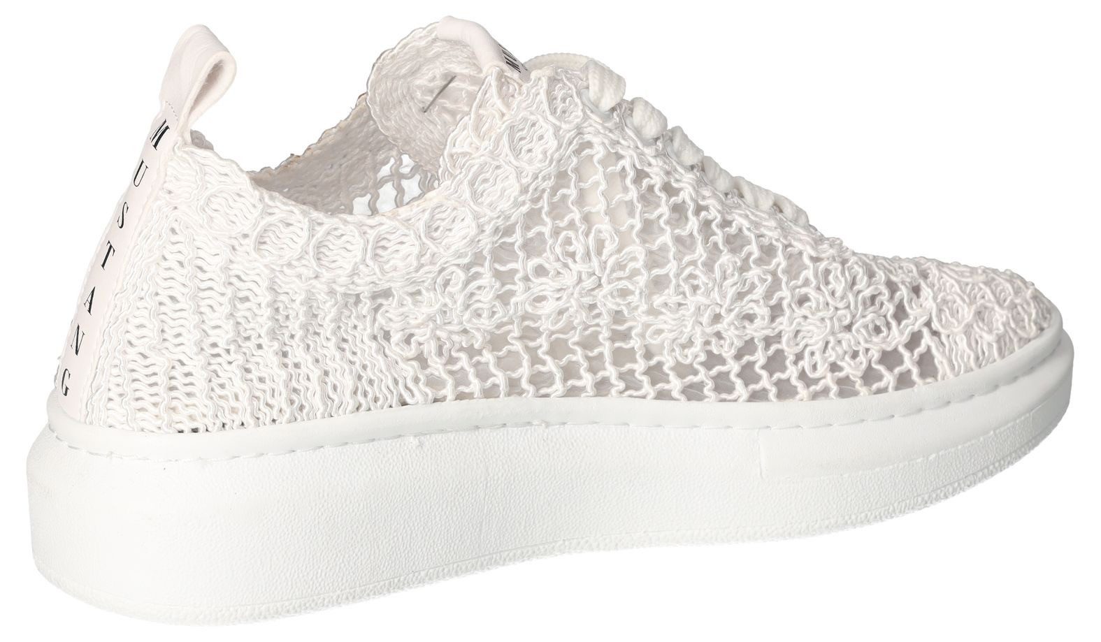 Mustang Shoes Sneakers , plateausneaker, veterschoen met sleehak