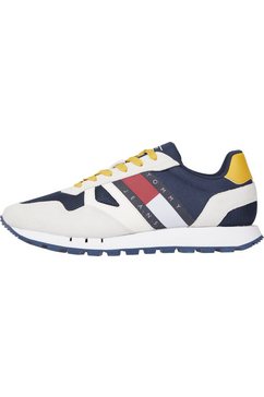 tommy jeans sneakers tommy jeans retro runner mix in kleurenmix wit