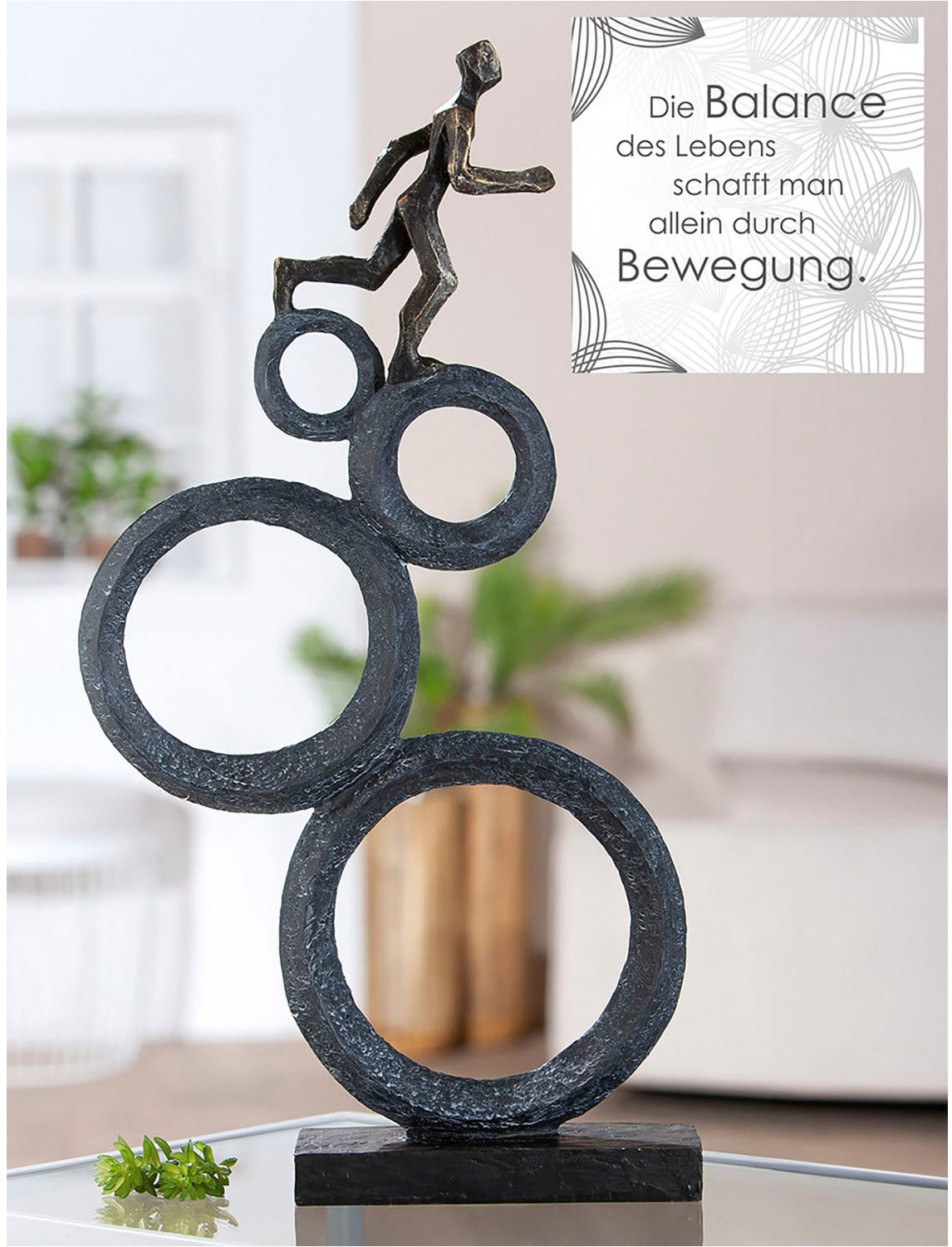 Casablanca by Gilde Decoratief figuur Beeld Rennen op Ringen (1 stuk)