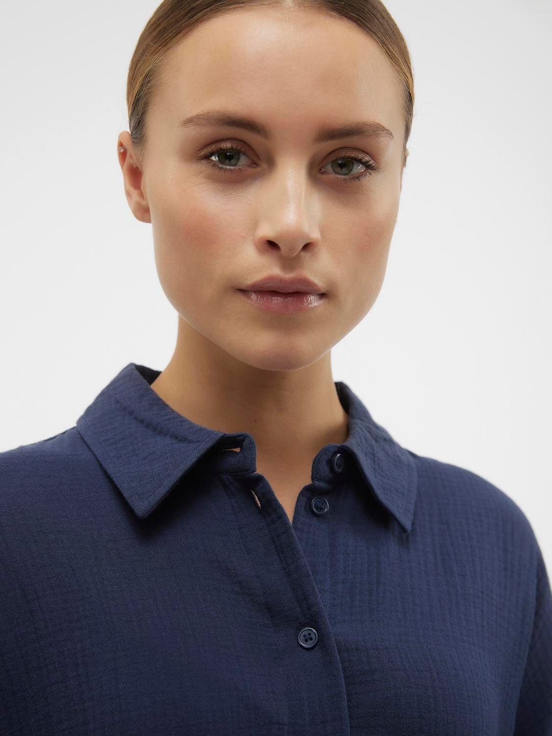 Vero Moda Jurk met overhemdkraag VMNATALI 3/4 LONG OVERSHIRT NOOS