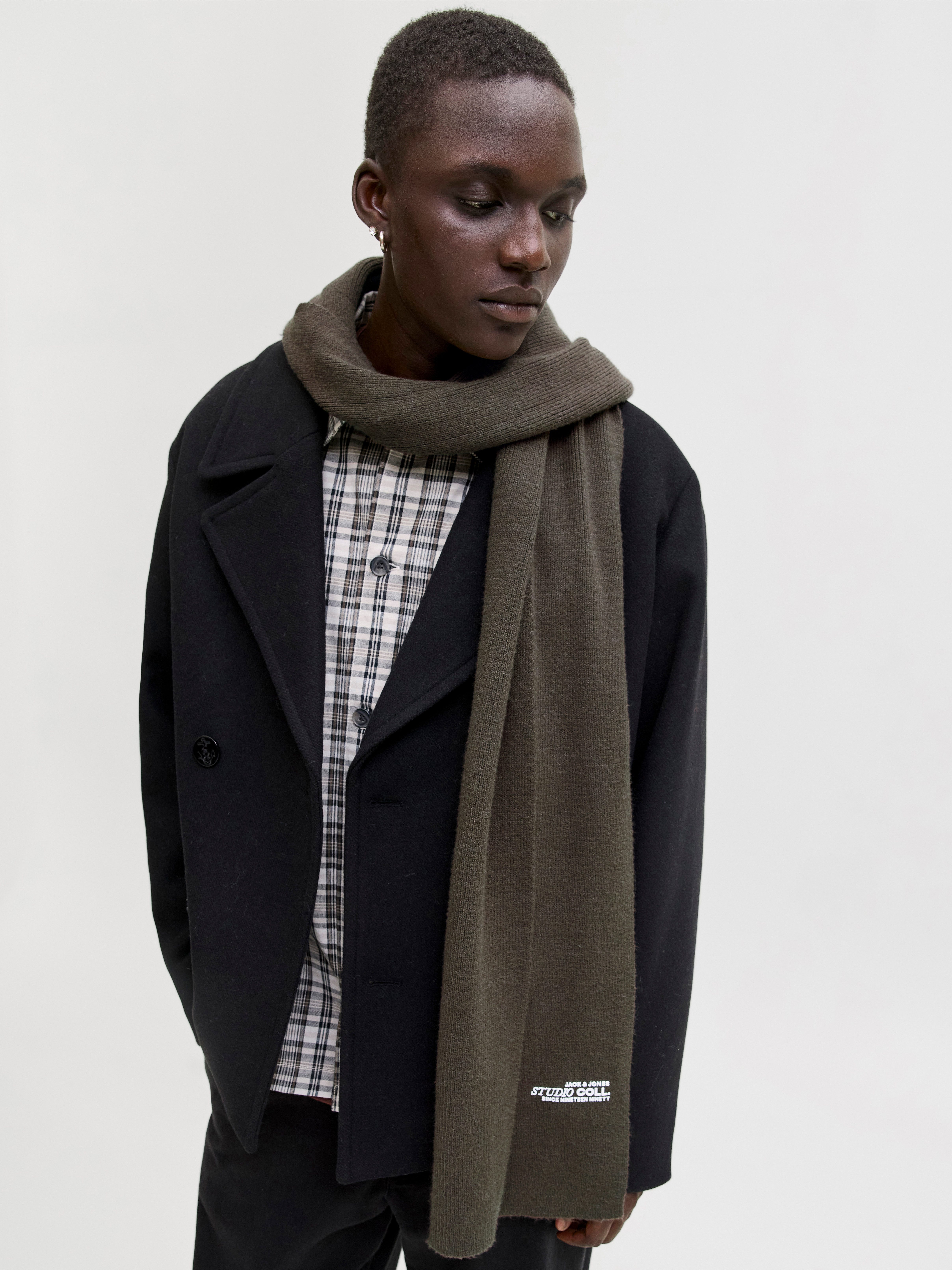 Jack & Jones Gebreide sjaal JACCOLL SCARF SN