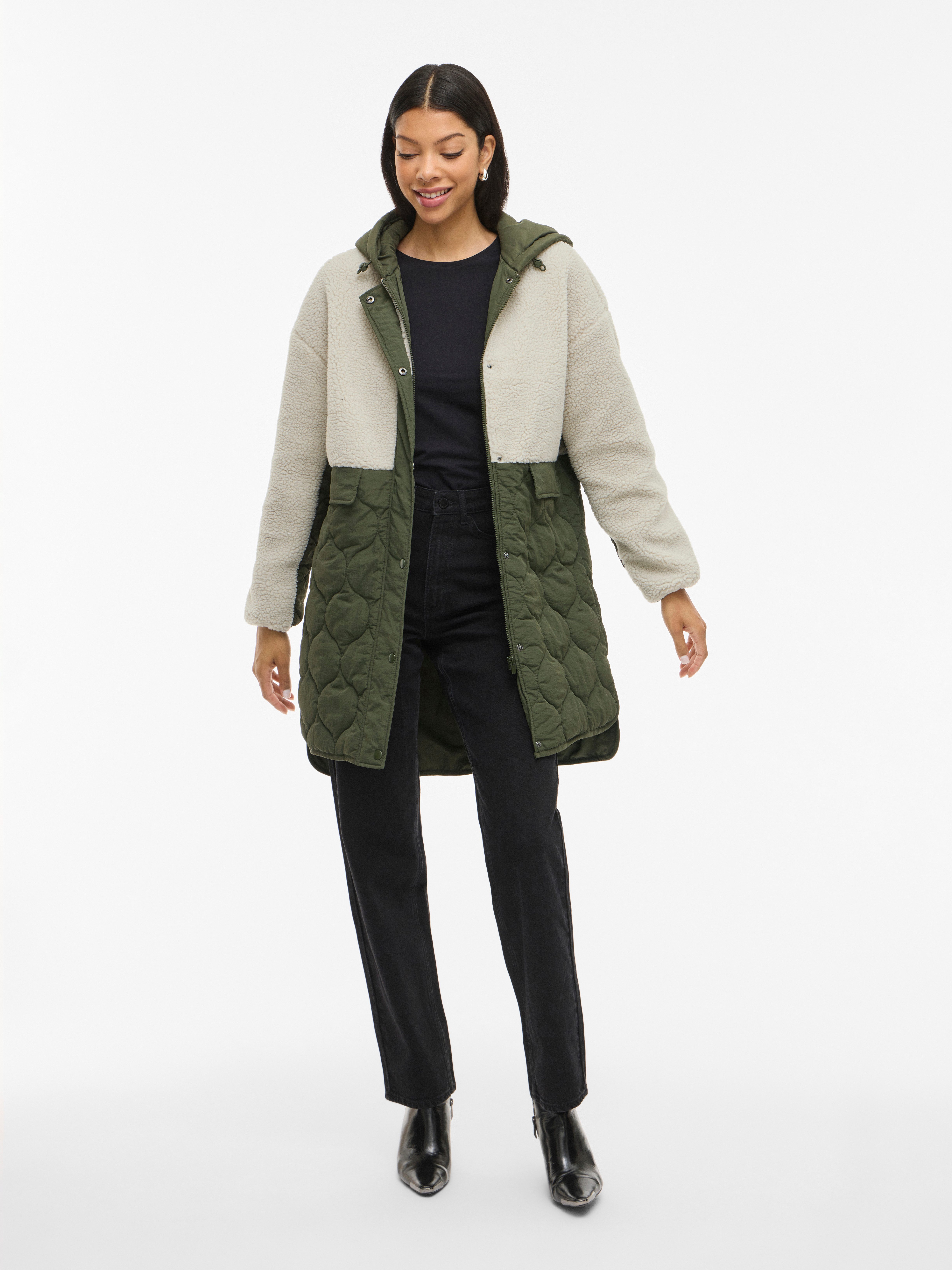 Vila Gewatteerde jas VITONE L/S COAT/TB