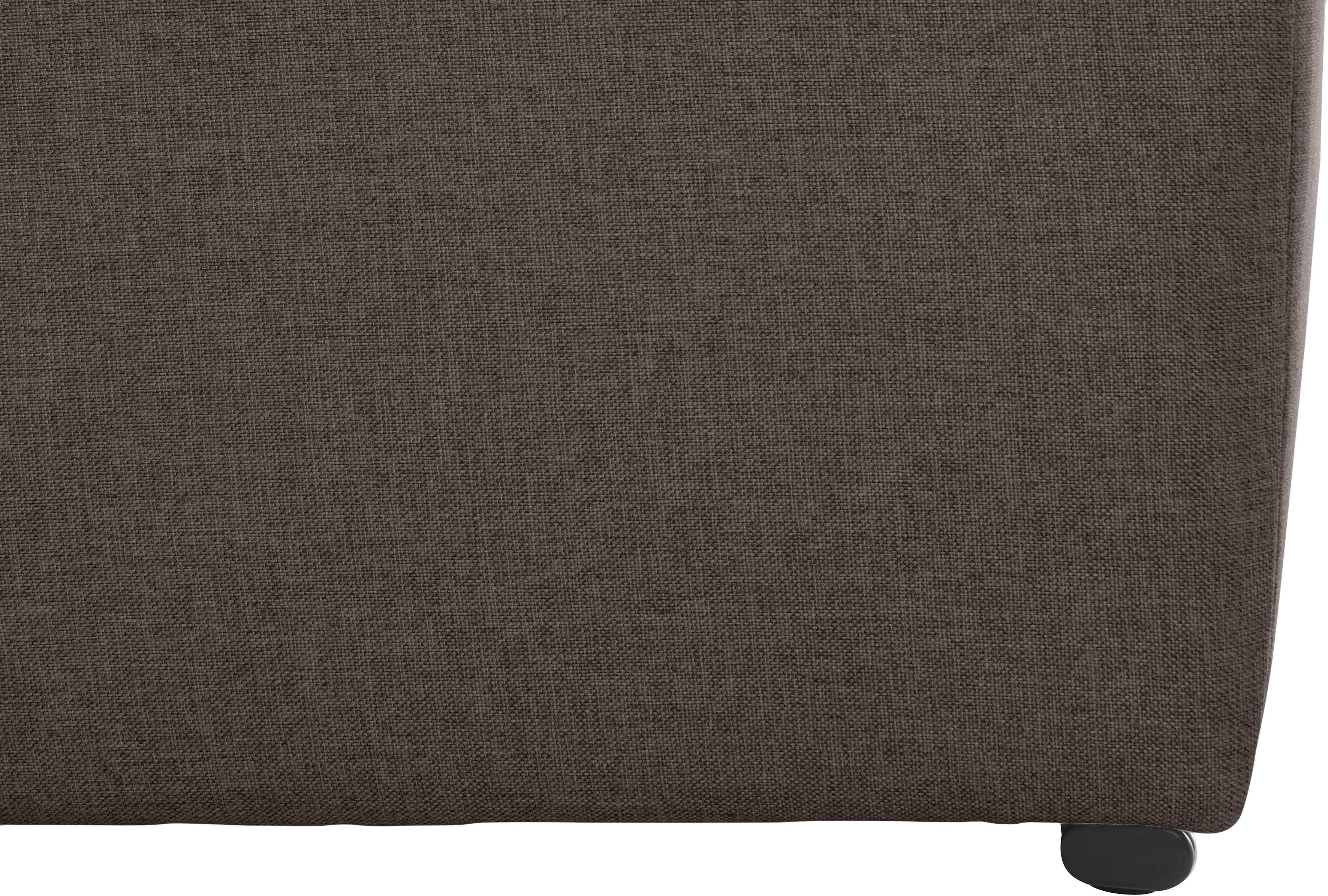 DOMO collection Hoekbank Lagoa, moderne zittingstikking, comfortabel en comfortabel, L-Vorm naar keuze met slaapfunctie, vrij plaatsbaar, grote veelvoud aan kleuren