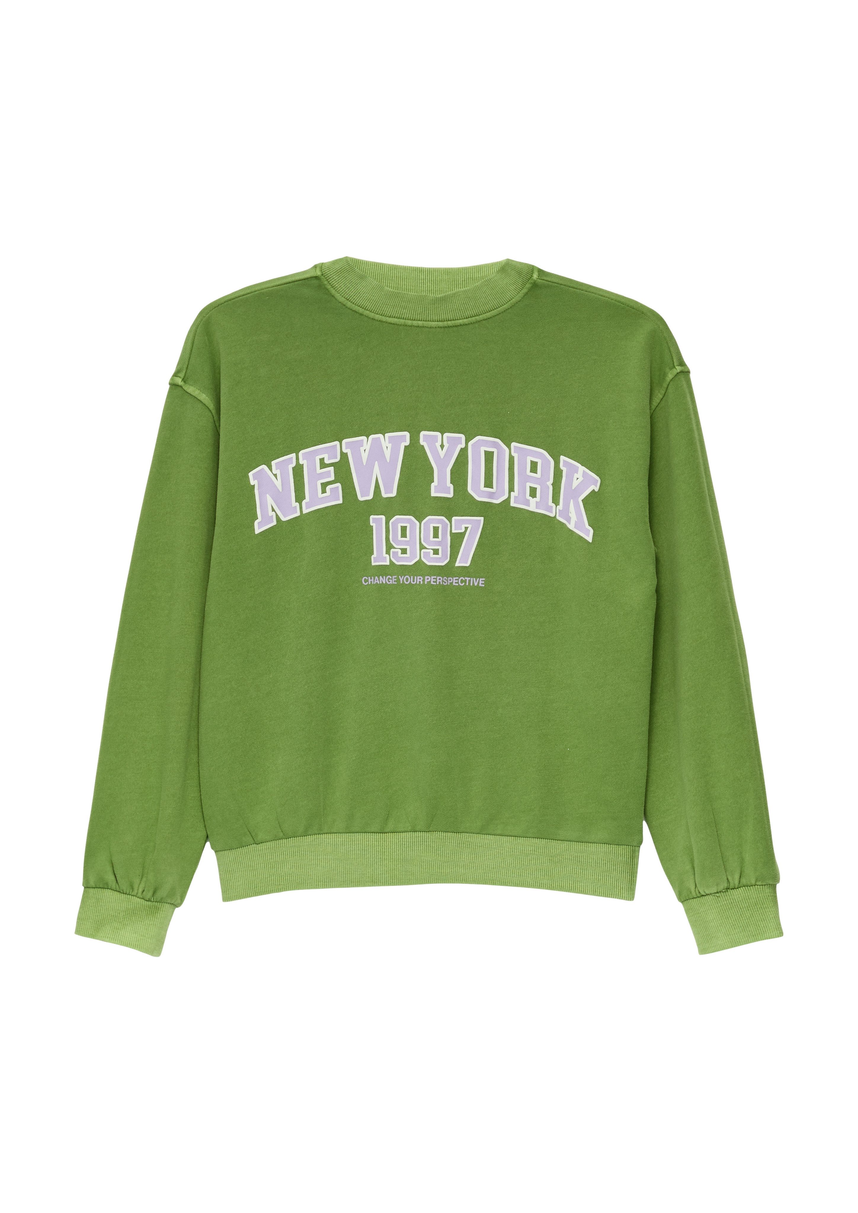 s.Oliver RED LABEL Junior Sweatshirt met wassing en voorprint