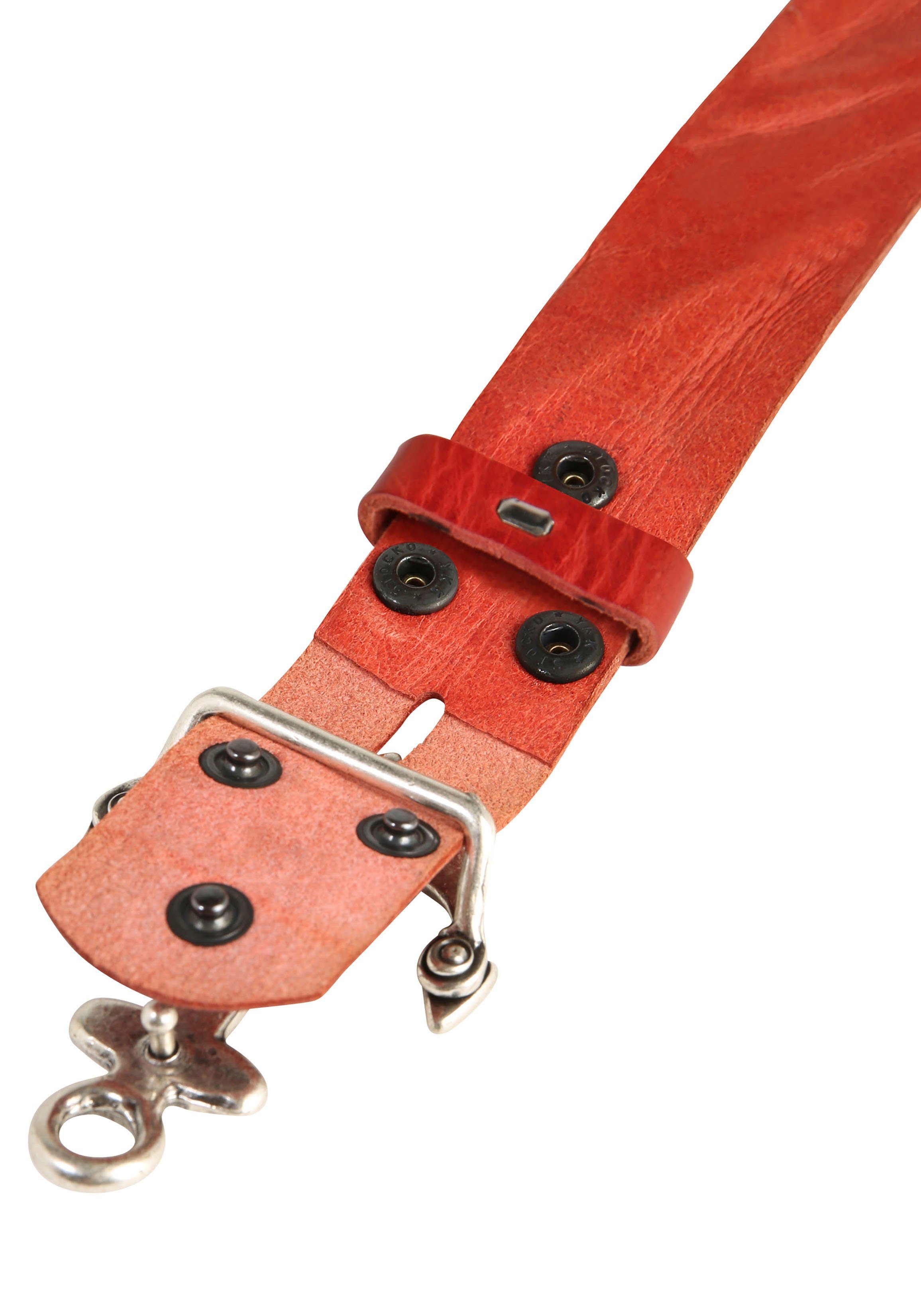 RETTUNGSRING by showroom 019° Leren riem met verwisselbare sluiting "anker so19°"