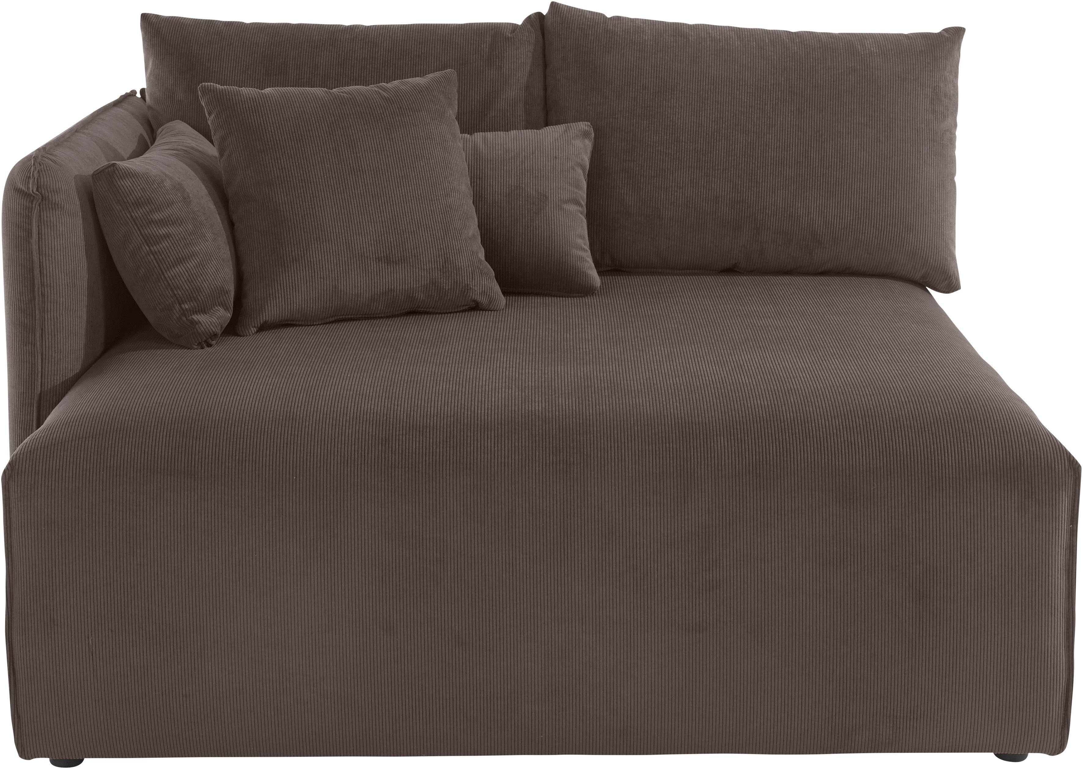 andas Ottomane Nöre korte lounge-module - zelf samenstellen, breedte 138 cm, diepte 128 cm