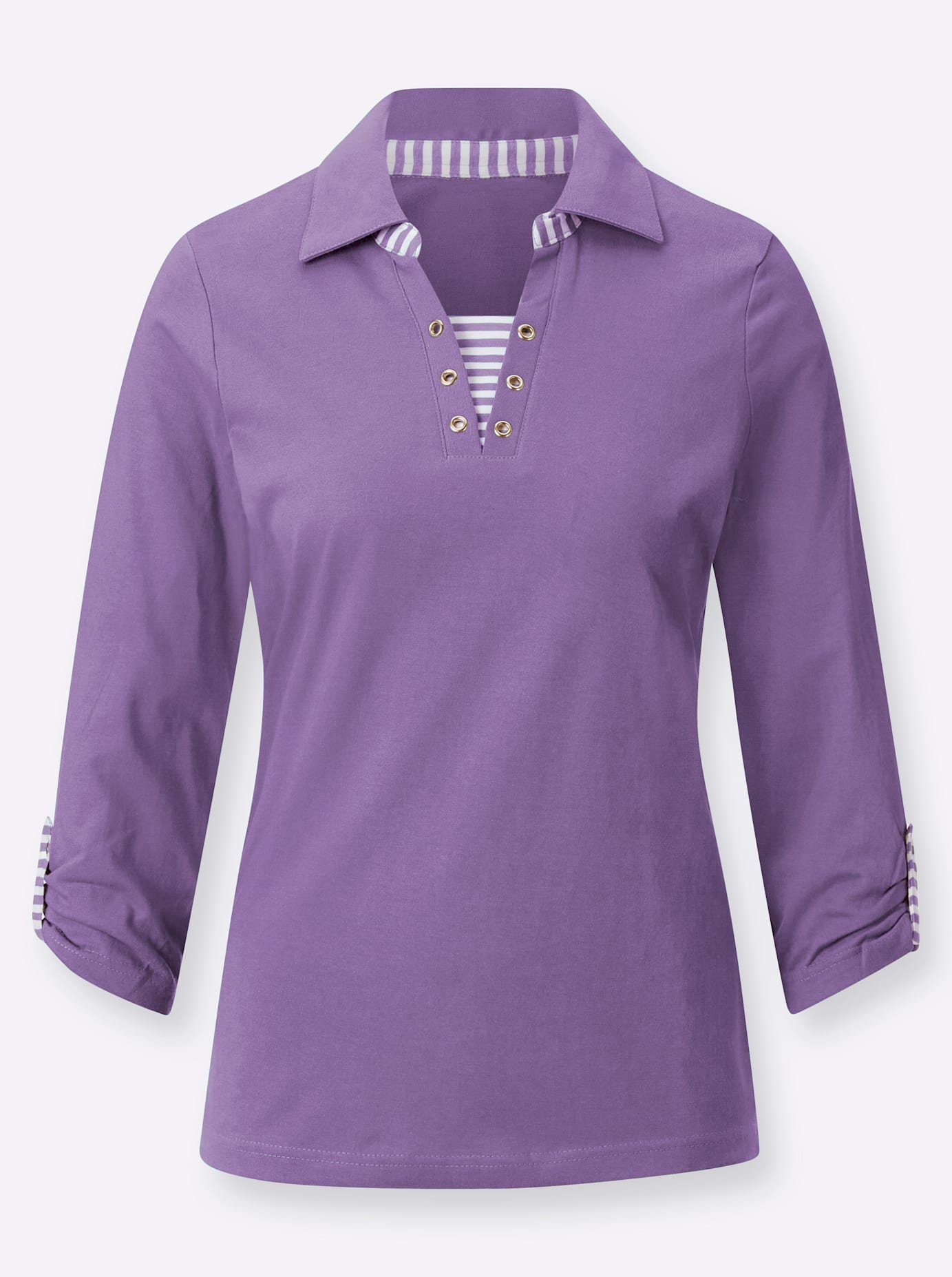 Casual Looks Shirt met 3/4-mouwen Shirt (1-delig)