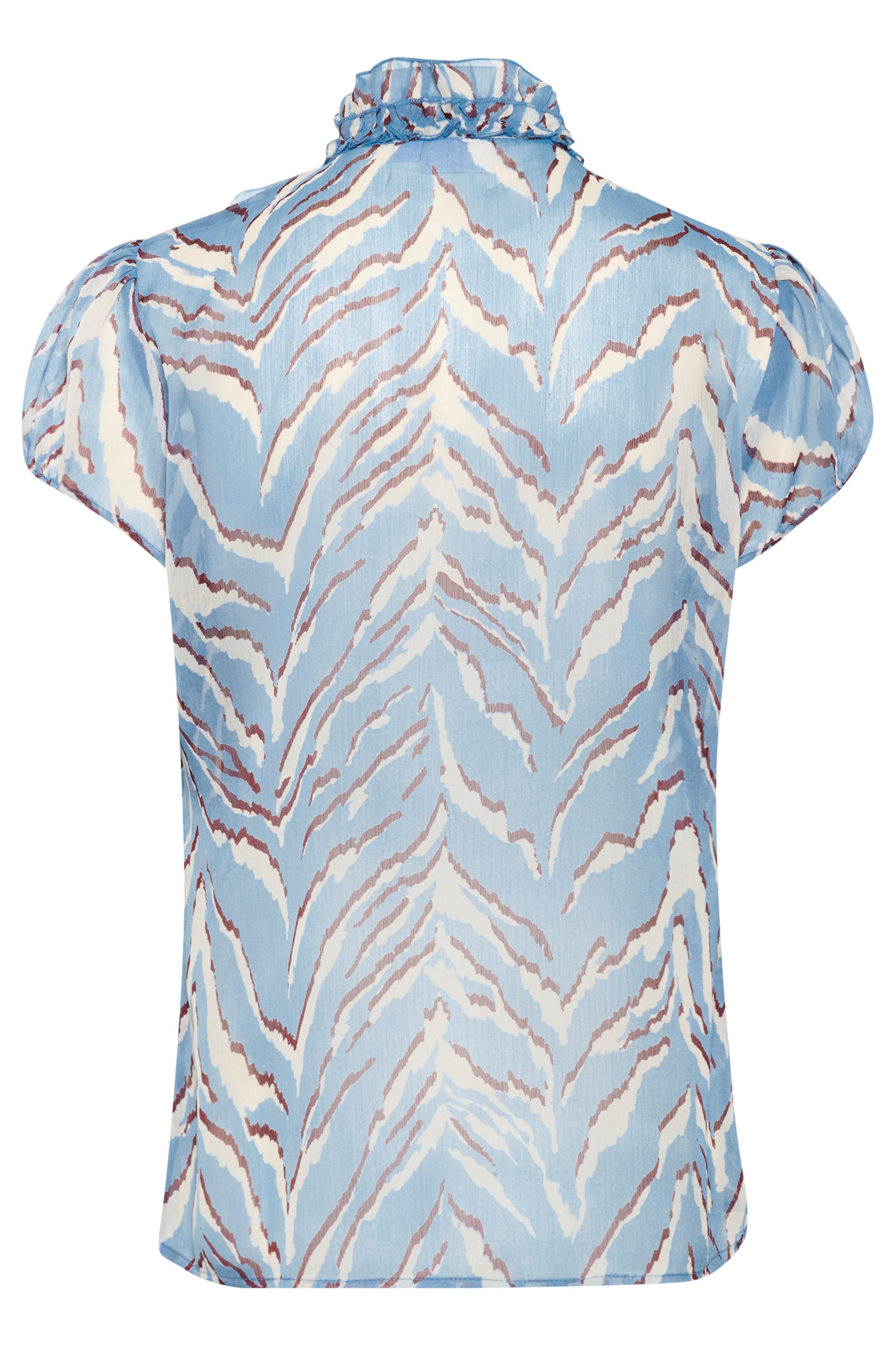Saint Tropez Blouse met ruches LiljaSZ Crinkle SS Shirt