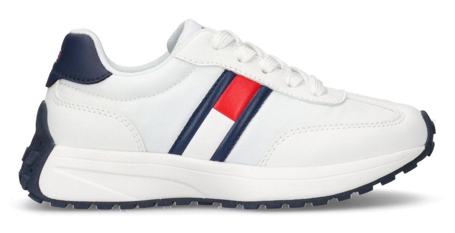 Tommy Hilfiger Sneakers , runners sneaker, retro sneaker, veterschoen met logo-vlag