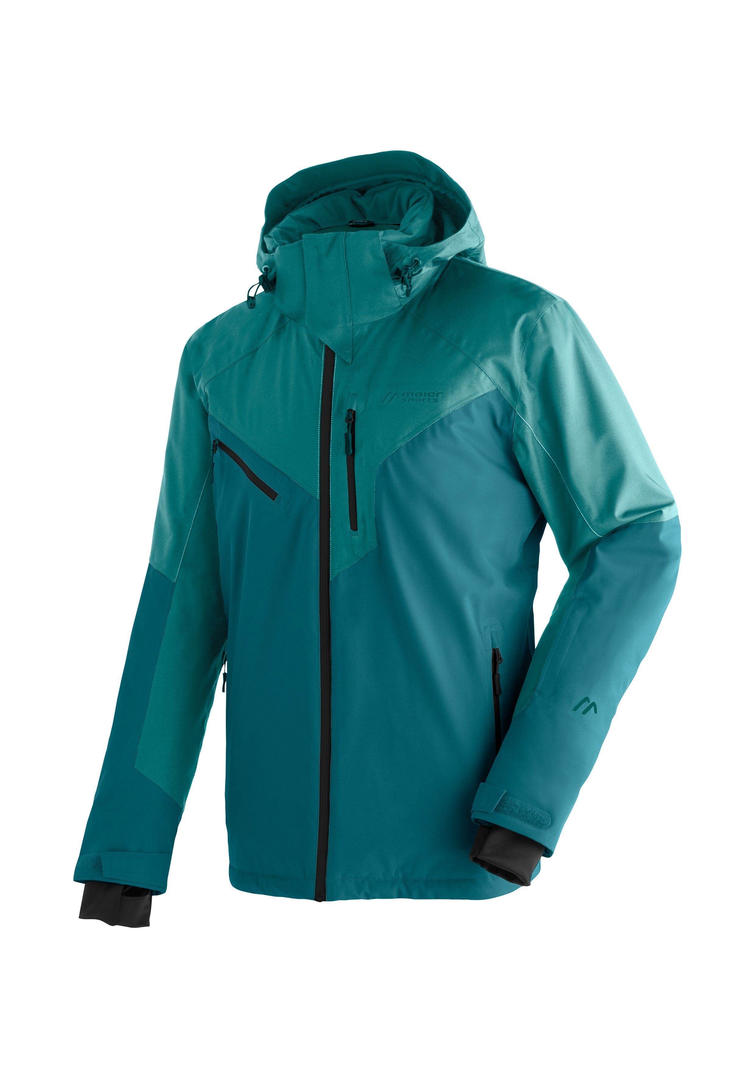 Maier Sports Ski-jack Pajares Heren winterjas, wind- en waterdicht, 4 ritszakken, regular fit heren windbreakers maat 48 blauw