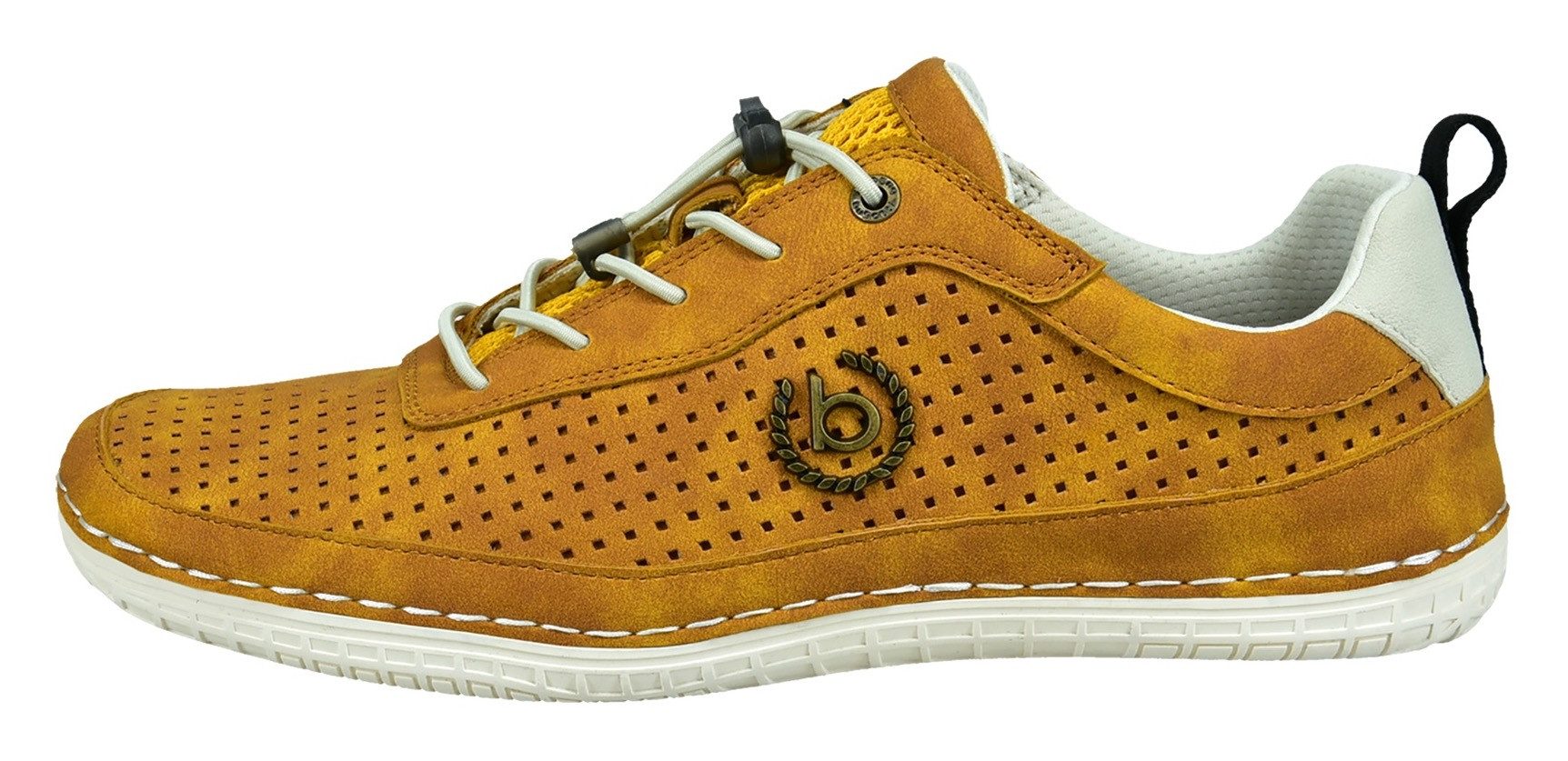 Bugatti Slip-on sneakers , vrijetijdsschoen, lage schoen, slipper met gaatjespatroon