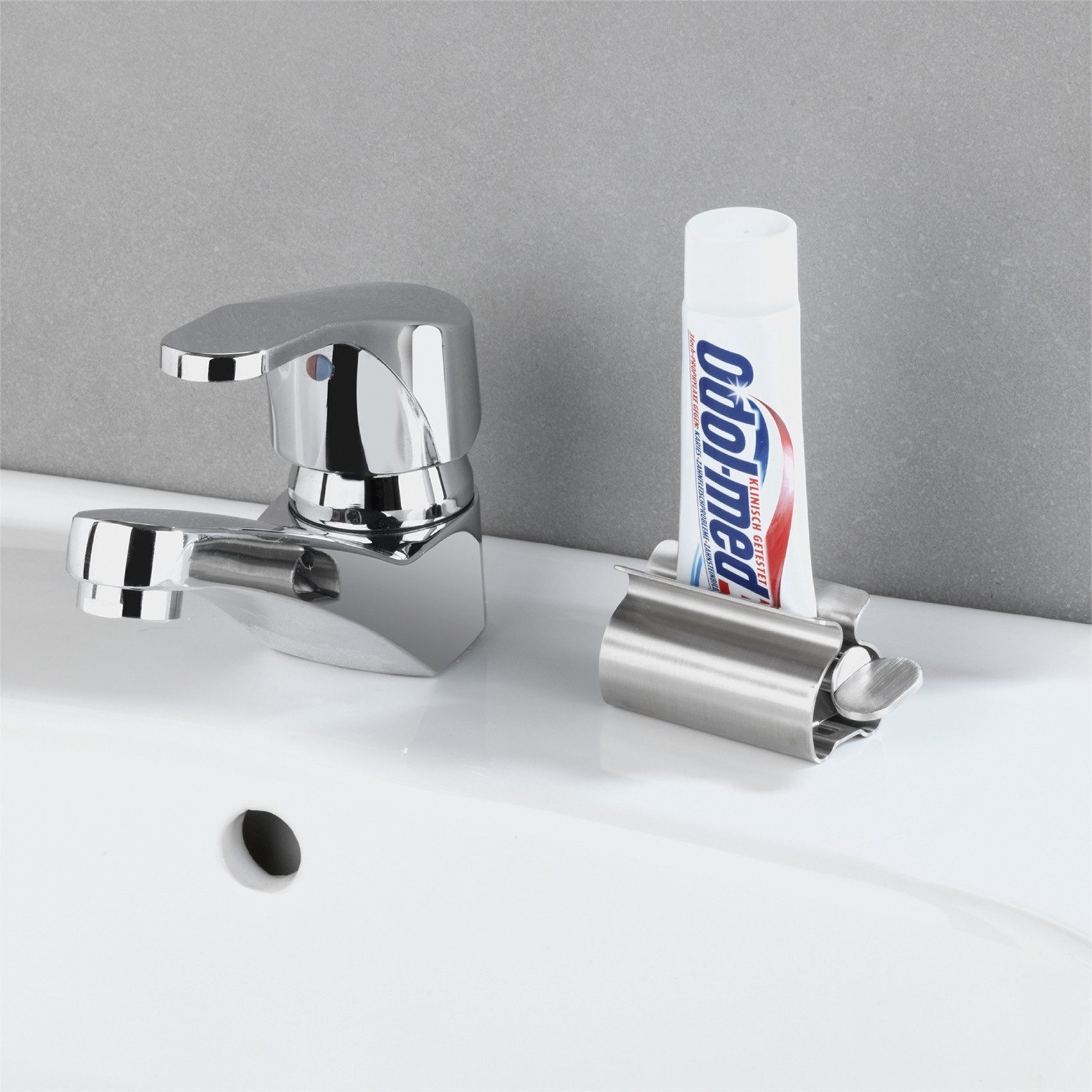 Maximex Tubeknijper Tubenpers RVS met staand functie, voor tandpasta-, crème- & voedsel tubes (set, 3 stuks)